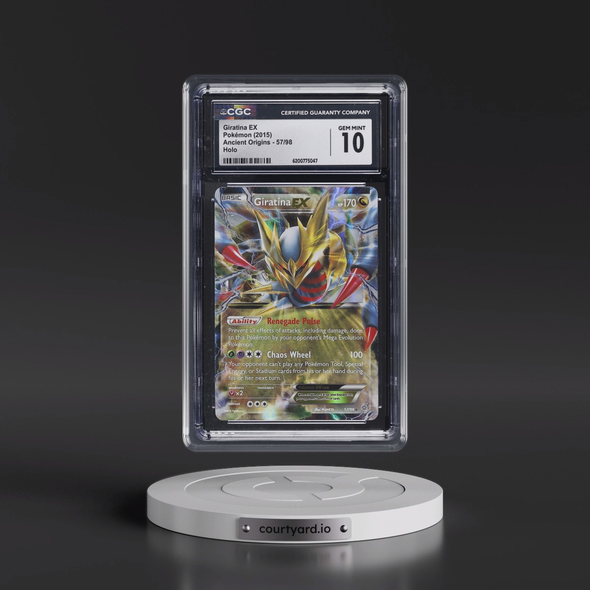 2015 Ancient Origins #57/98 Giratina EX - Holo (CGC 10 GEM MINT)