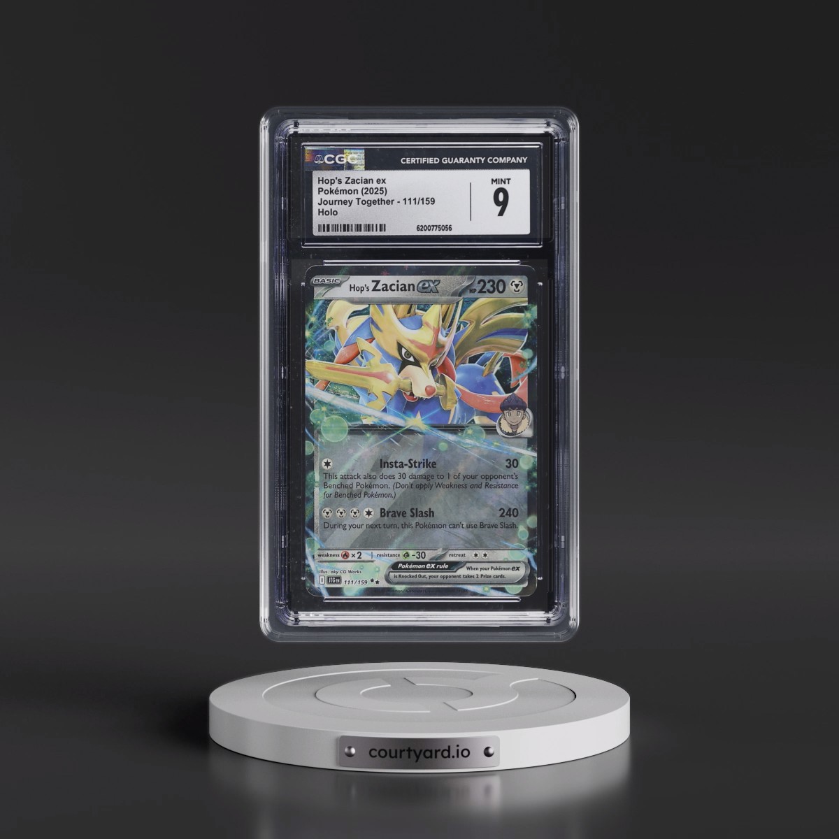 2024 Journey Together - JTG EN #111/159 Hop's Zacian ex - Holo (CGC 9 MINT)