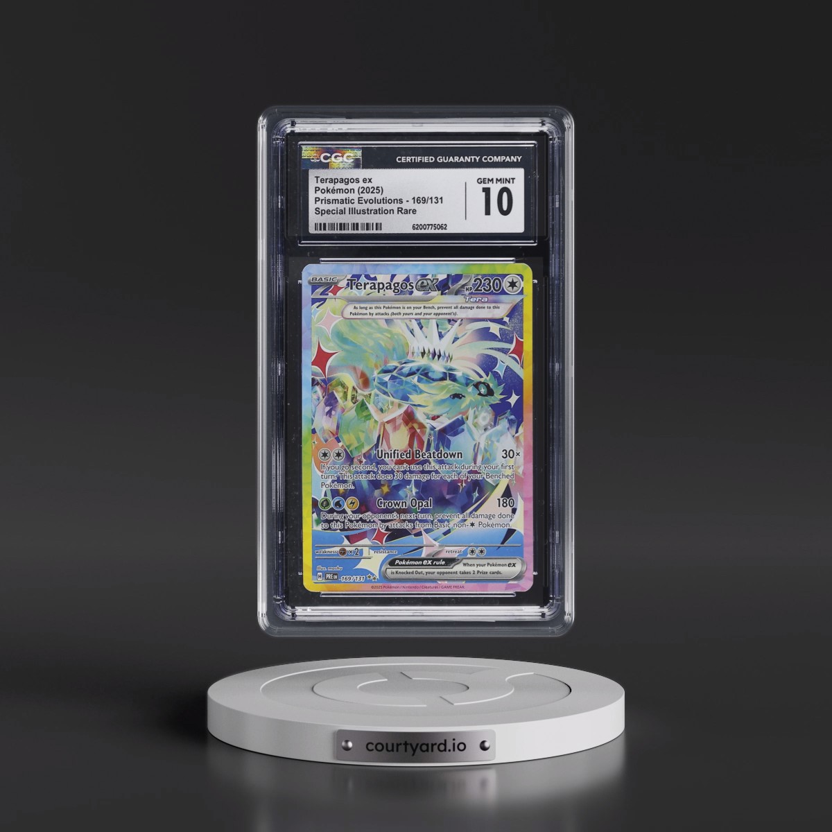 2024 Prismatic Evolutions - PRE EN #169/131 Terapagos ex - Special Illustration Rare (Holo) (CGC 10 GEM MINT)
