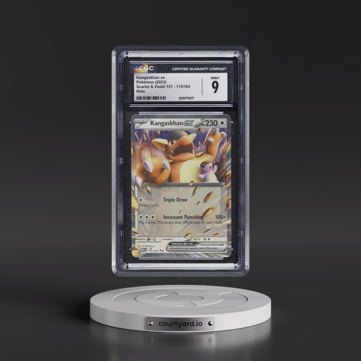 2023 Scarlet & Violet 151 - MEW EN #115/165 Kangaskhan ex - Holo (CGC 9 MINT)