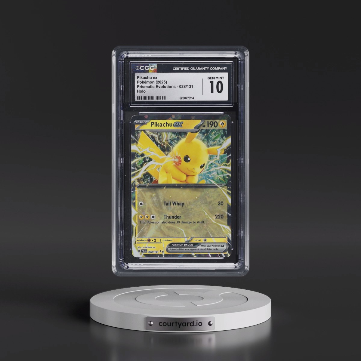 2024 Prismatic Evolutions - PRE EN #028/131 Pikachu ex - Holo (CGC 10 GEM MINT)