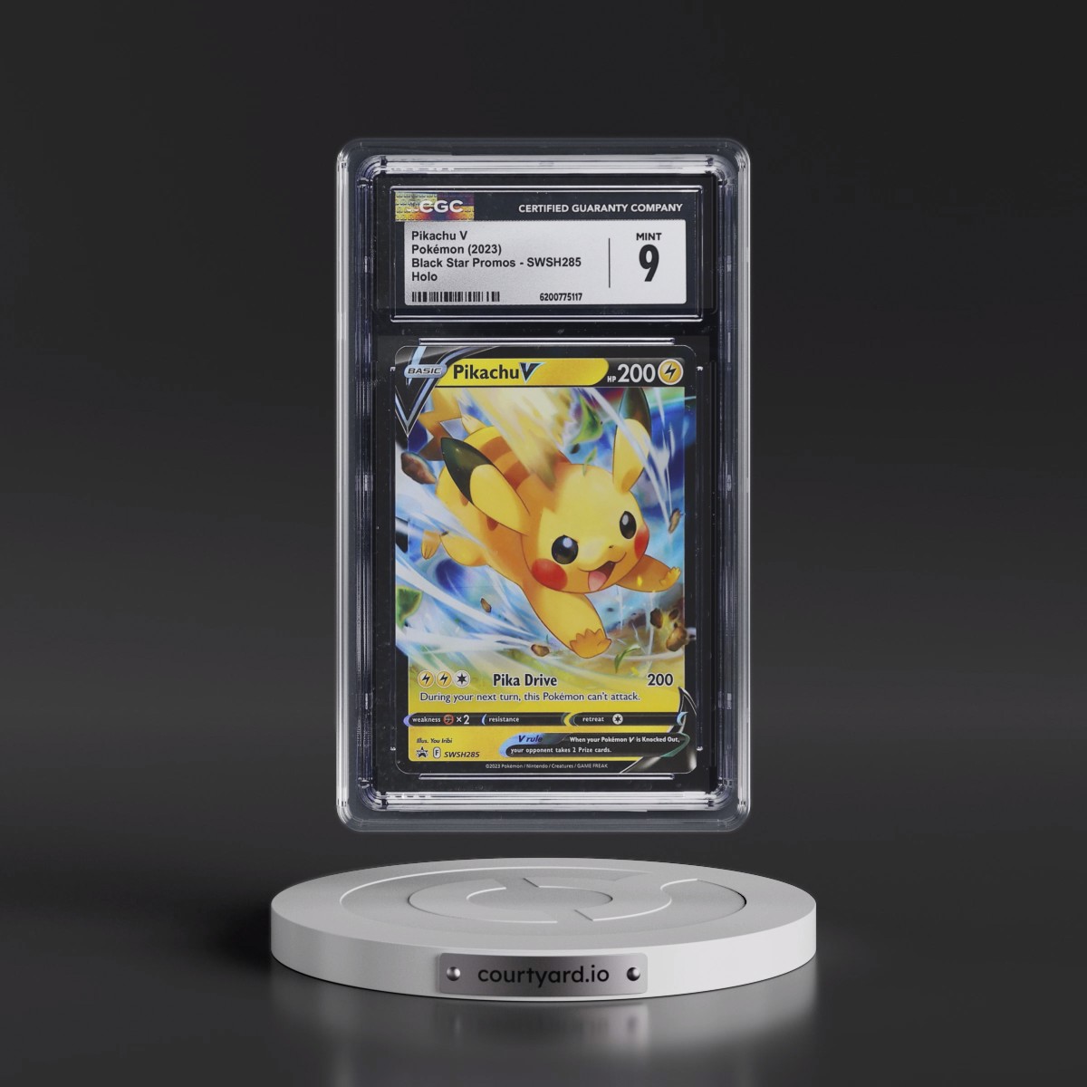 2017 Black Star Promos - Sword & Shield #SWSH285 Pikachu V - Holo (CGC 9 MINT)