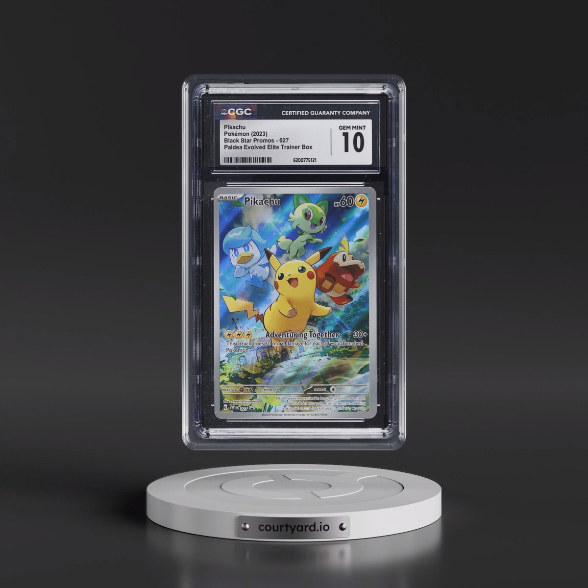 2023 Black Star Promos - Scarlet & Violet SVPEN #027 Pikachu - Paldea Evolved Elite Trainer Box (Holo) (CGC 10 GEM MINT)