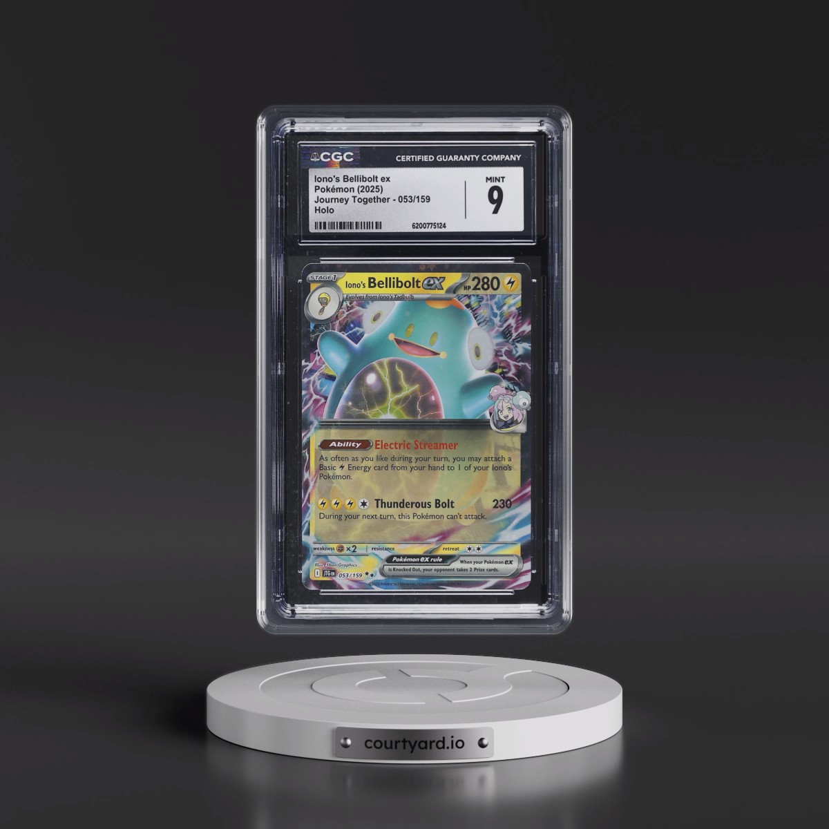 2024 Journey Together - JTG EN #053/159 Iono's Bellibolt ex - Holo (CGC 9 MINT)