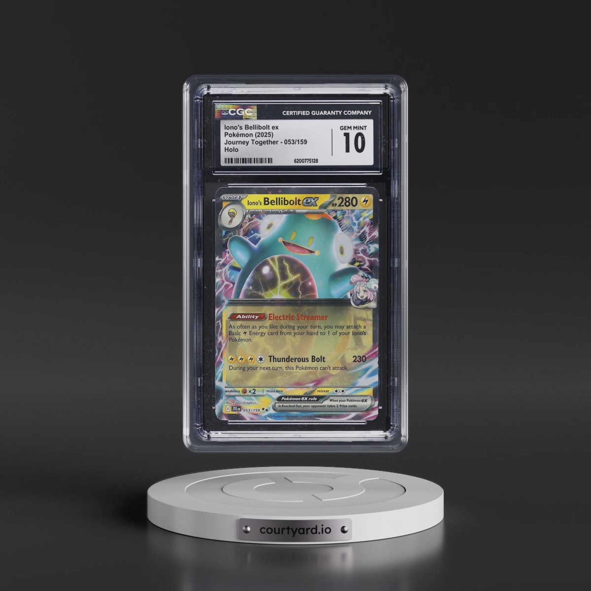2024 Journey Together - JTG EN #053/159 Iono's Bellibolt ex - Holo (CGC 10 GEM MINT)