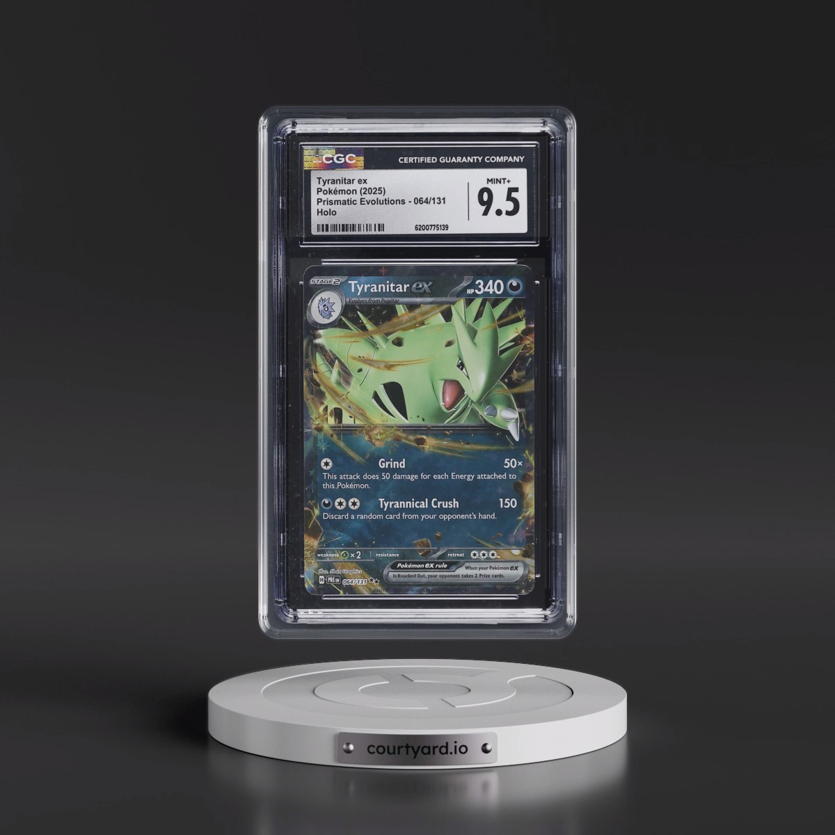 2024 Prismatic Evolutions - PRE EN #064/131 Tyranitar ex - Holo (CGC 9.5 MINT+)