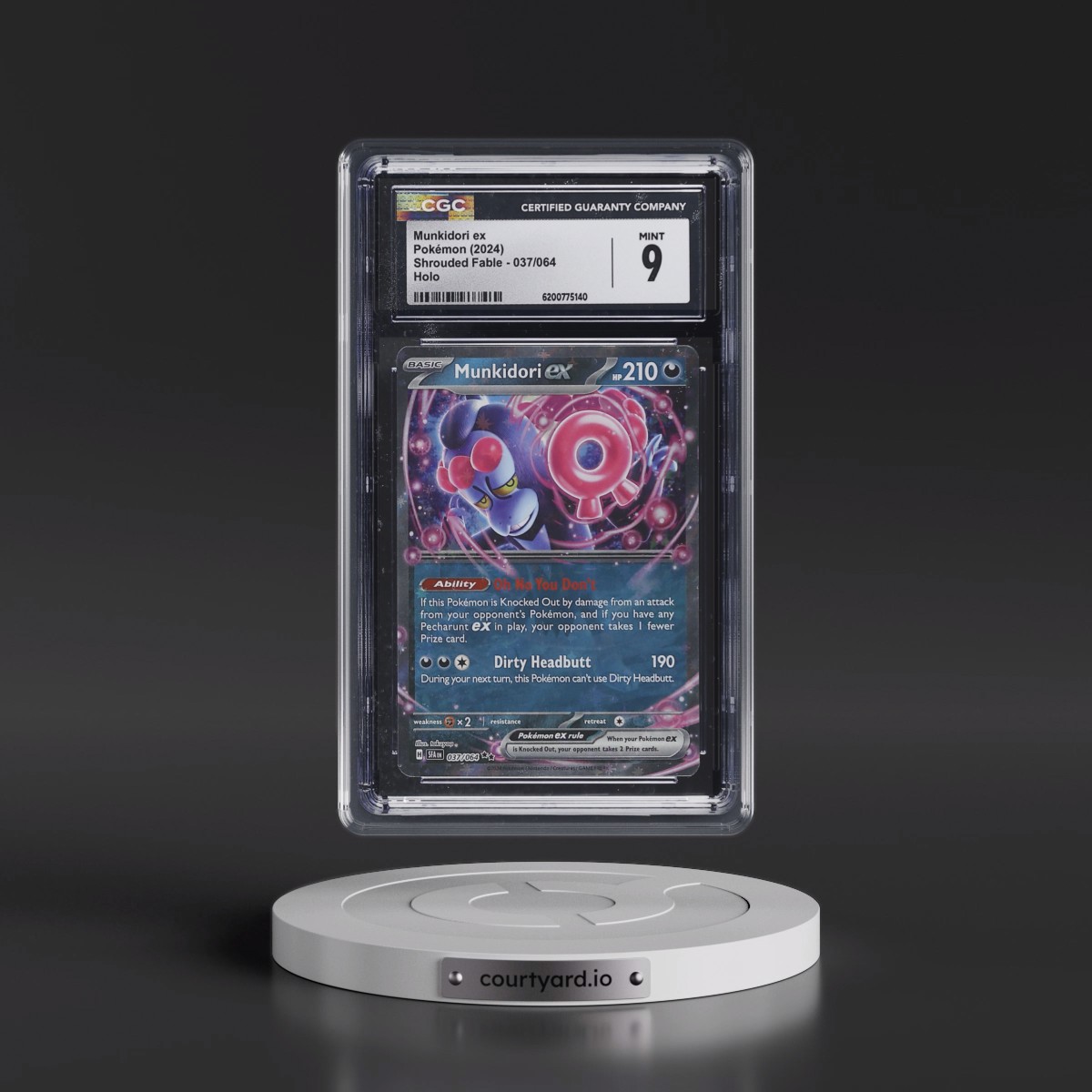 2023 Shrouded Fable - SFA EN #037/064 Munkidori ex - Holo (CGC 9 MINT)