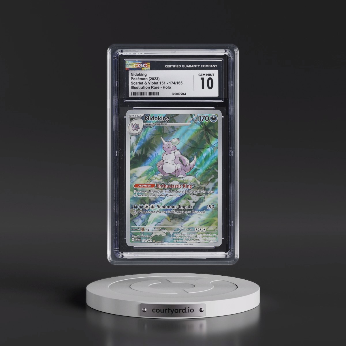 2023 Scarlet & Violet 151 - MEW EN #174/165 Nidoking - Illustration Rare Holo (CGC 10 GEM MINT)