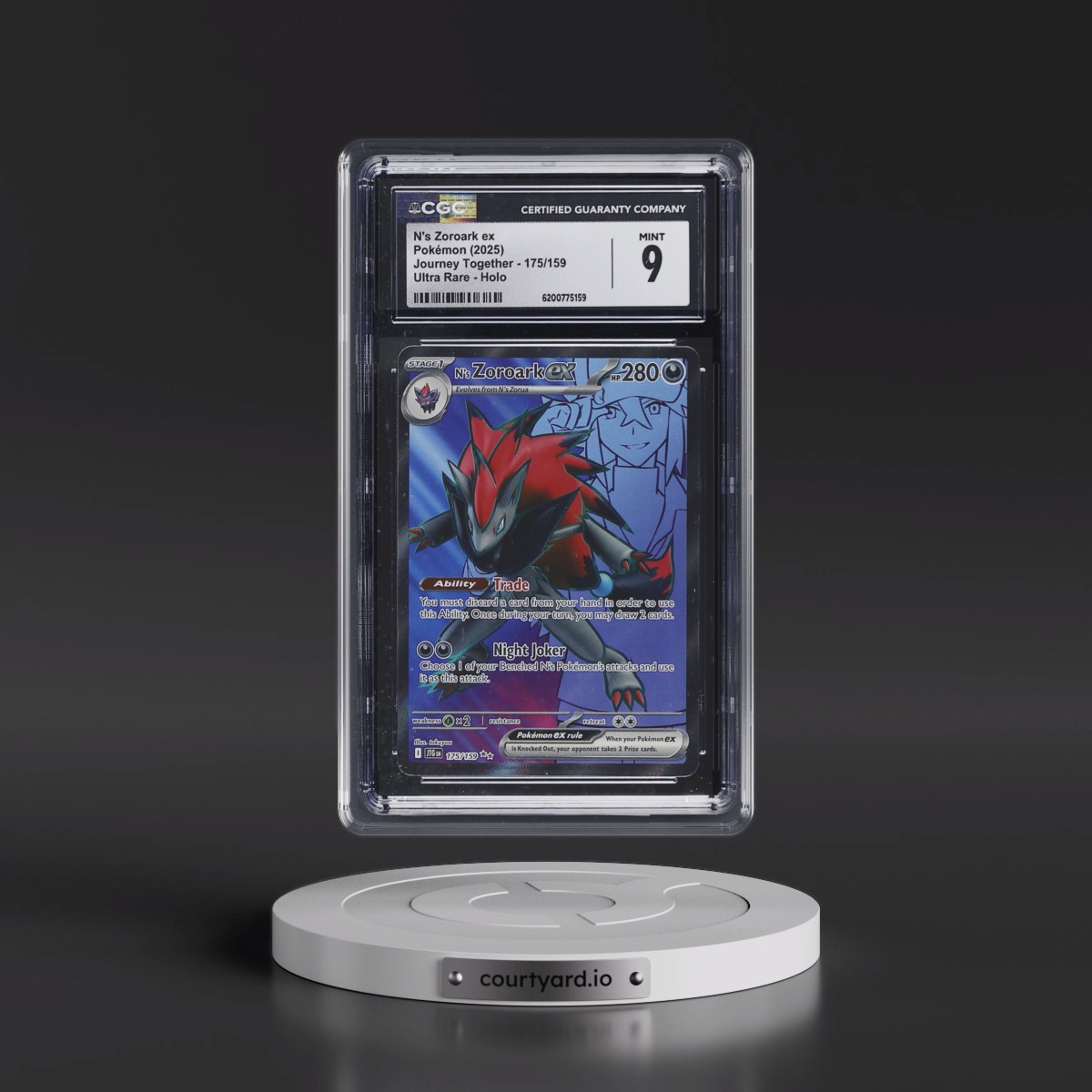 2024 Journey Together - JTG EN #175/159 N's Zoroark ex - Ultra Rare Holo (CGC 9 MINT)