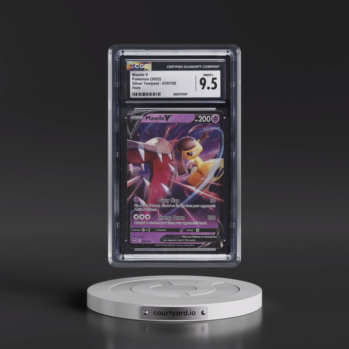 2022 Silver Tempest #070/195 Mawile V - Holo (CGC 9.5 MINT+)