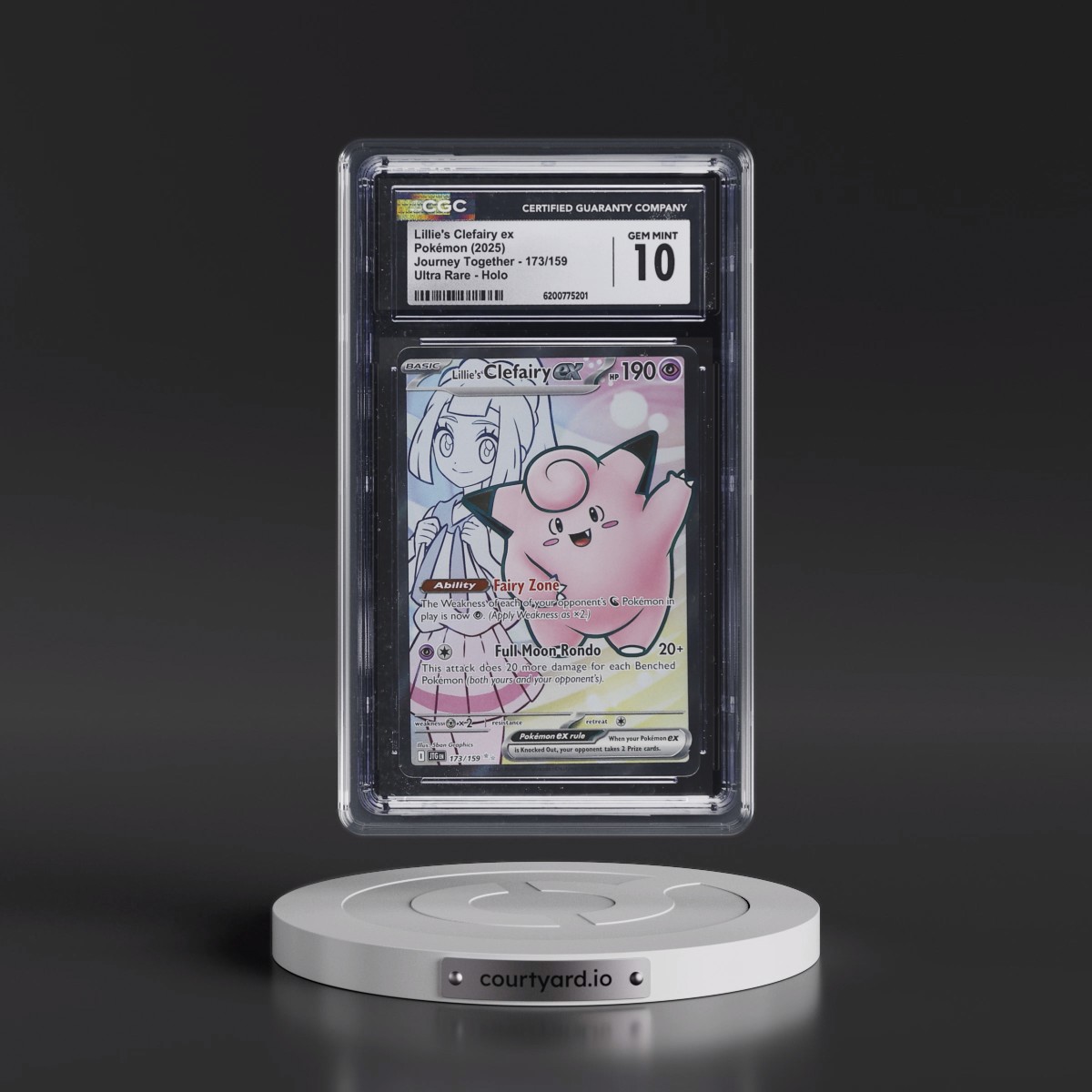 2024 Journey Together - JTG EN #173/159 Lillie's Clefairy ex - Ultra Rare Holo (CGC 10 GEM MINT)