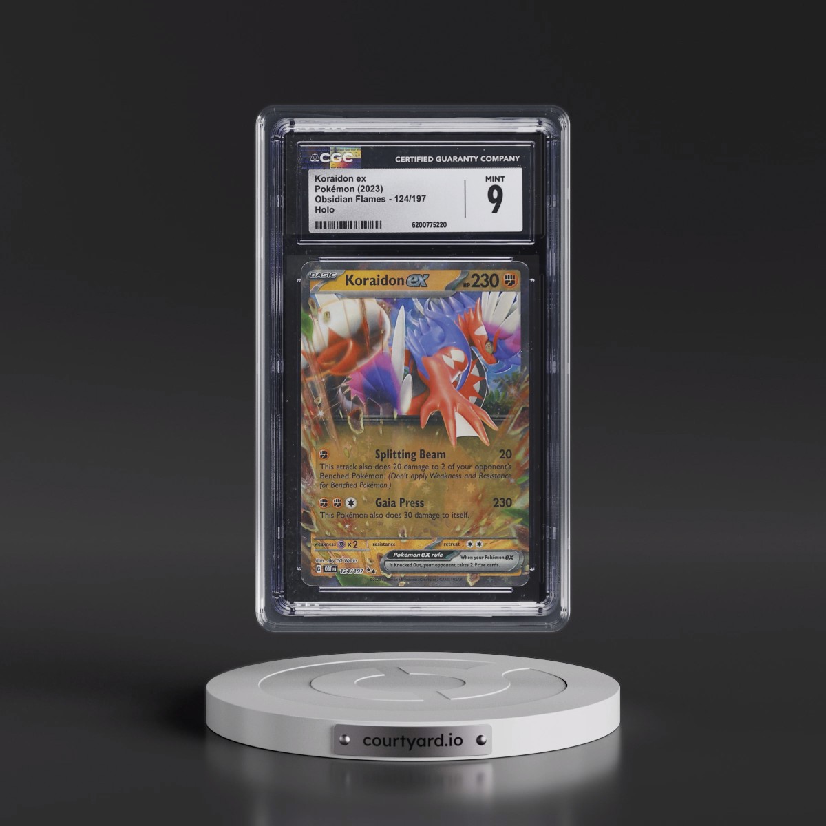 2023 Obsidian Flames - OBF EN #124/197 Koraidon ex - Holo (CGC 9 MINT)