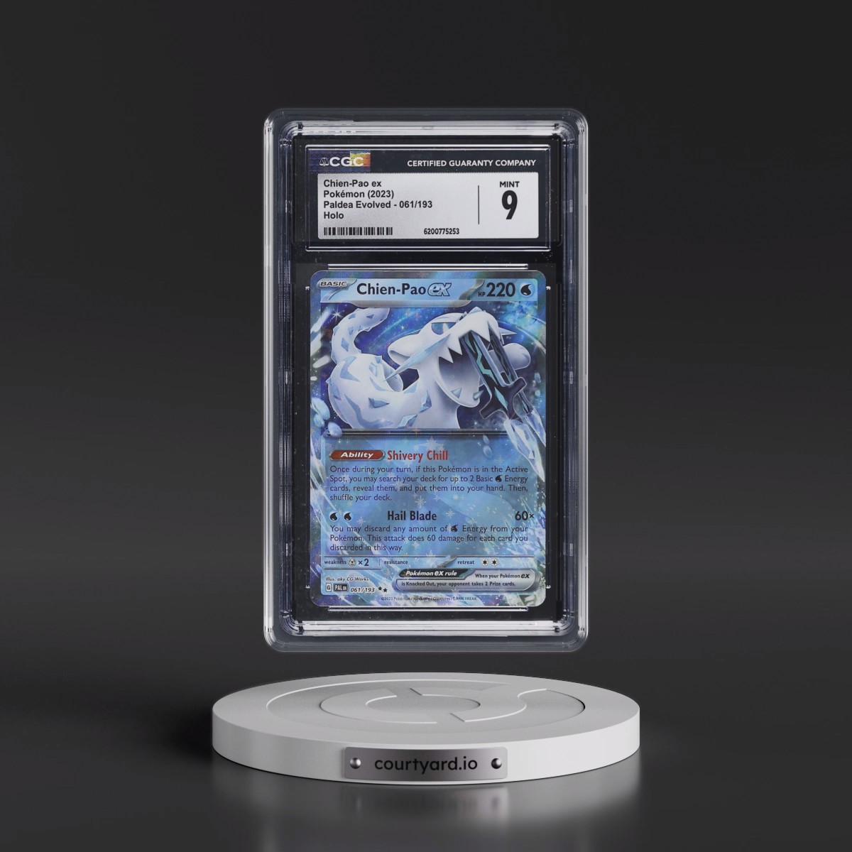 2023 Paldea Evolved - PAL EN #061/193 Chien-Pao ex - Holo (CGC 9 MINT)