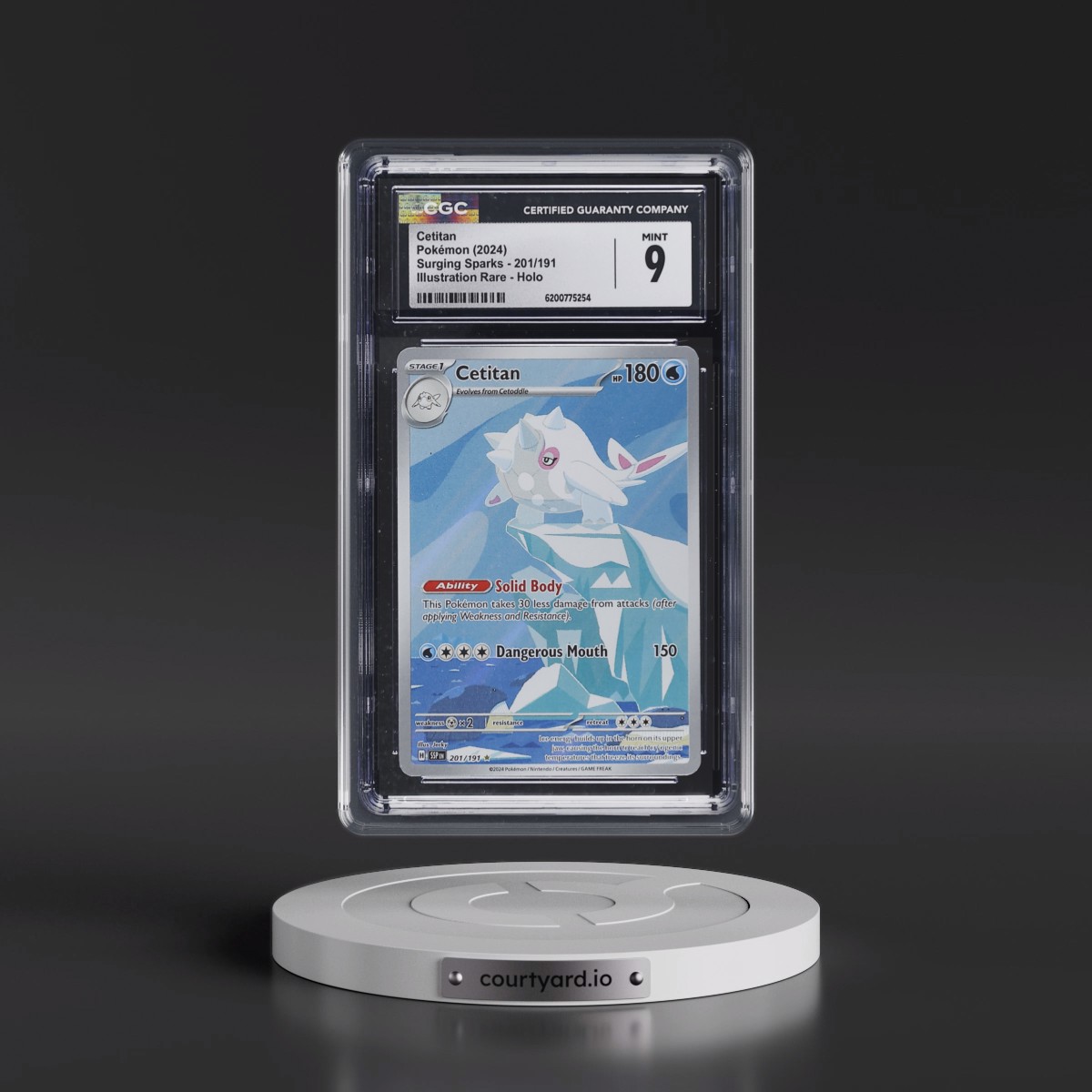 2024 Surging Sparks - SSP EN #201/191 Cetitan - Illustration Rare Holo (CGC 9 MINT)