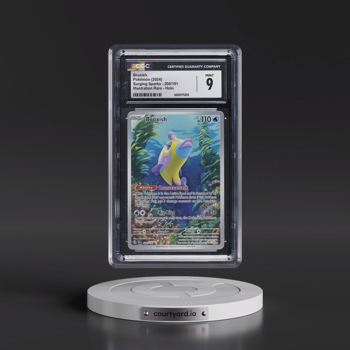2024 Surging Sparks - SSP EN #200/191 Bruxish - Illustration Rare Holo (CGC 9 MINT)