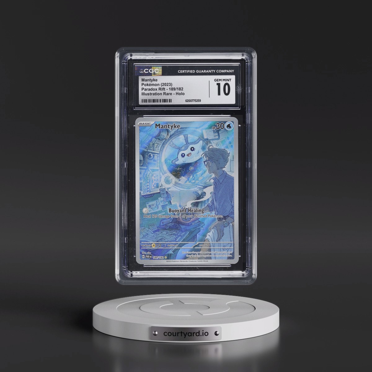 2023 Paradox Rift - PAR EN #189/182 Mantyke - Illustration Rare Holo (CGC 10 GEM MINT)