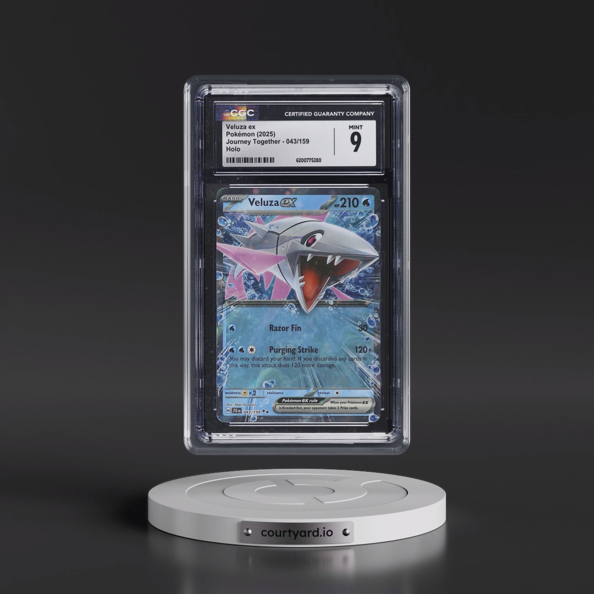 2024 Journey Together - JTG EN #043/159 Veluza ex - Holo (CGC 9 MINT)