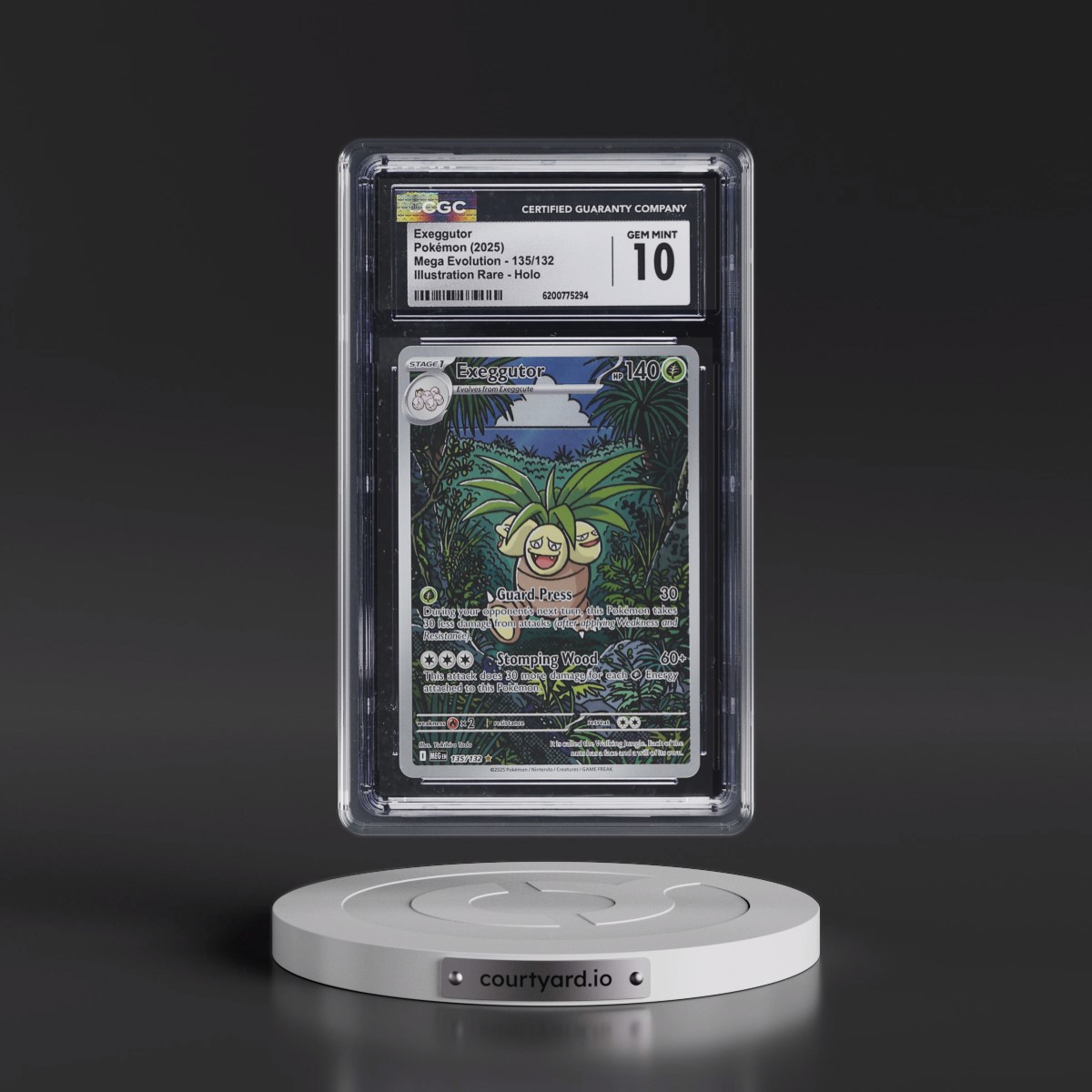 2025 Mega Evolution - MEG EN #135/132 Exeggutor - Illustration Rare Holo (CGC 10 GEM MINT)