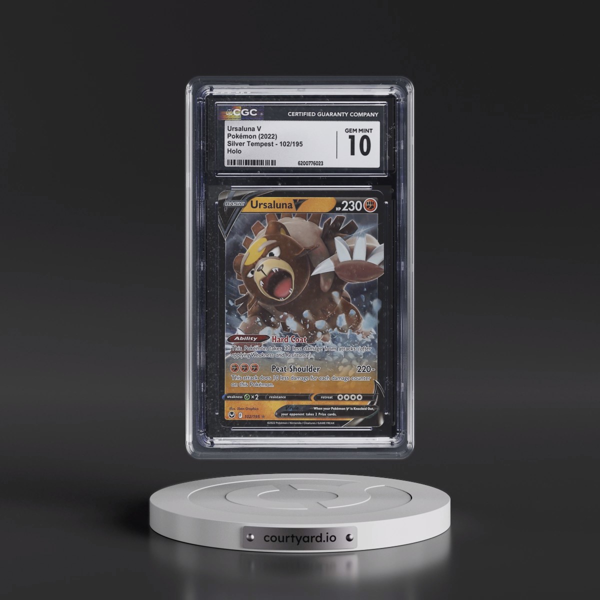 2022 Silver Tempest Ursaluna V - Holo #102/195 CGC 10