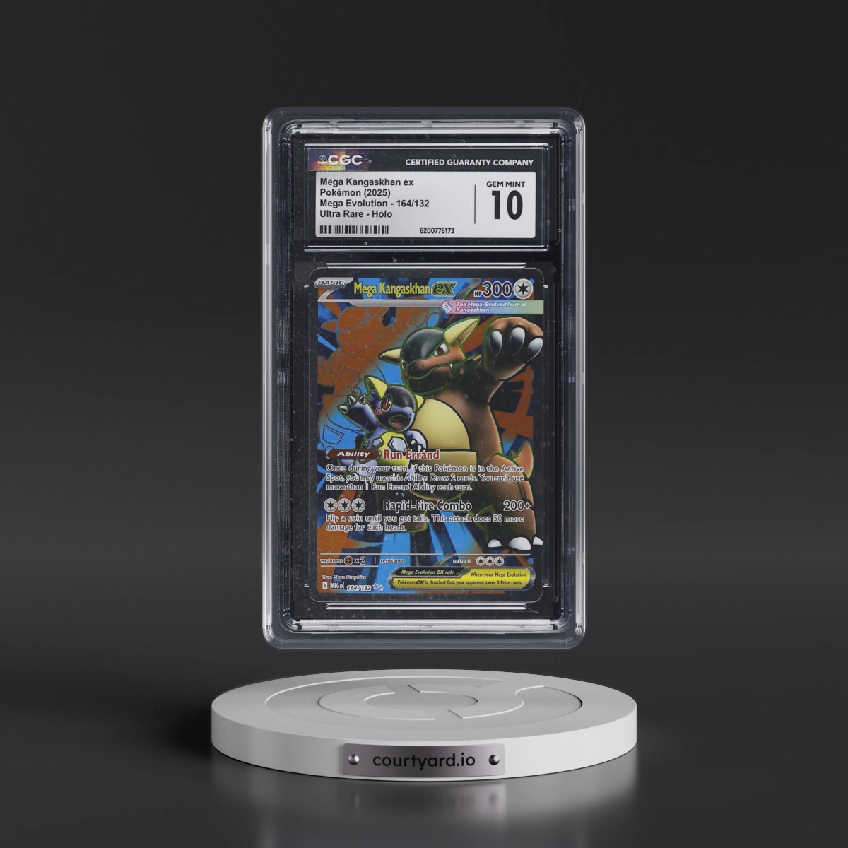 2025 Mega Evolution - MEG EN #164/132 Mega Kangaskhan ex - Ultra Rare Holo (CGC 10 GEM MINT)