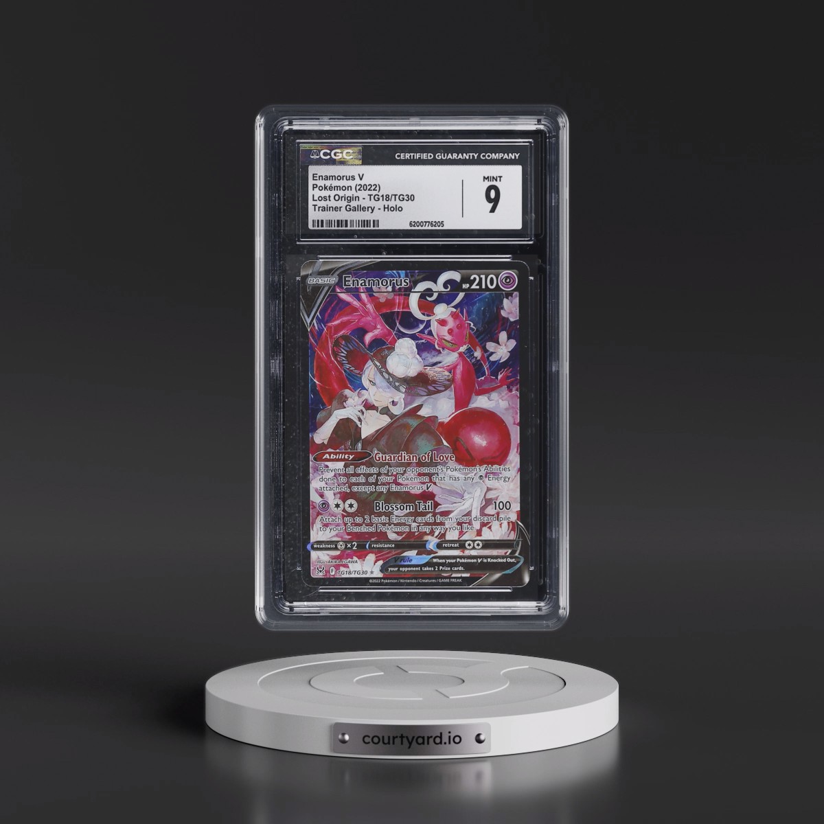 2022 Lost Origin #TG18/TG30 Enamorus V - Trainer Gallery Holo (CGC 9 MINT)