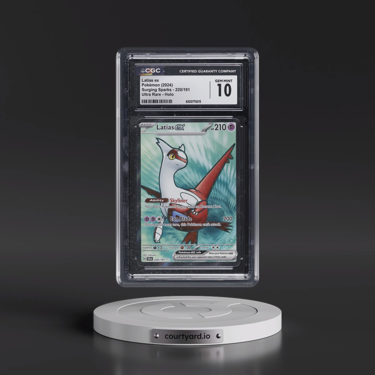 2024 Surging Sparks - SSP EN #220/191 Latias ex - Ultra Rare Holo (CGC 10 GEM MINT)