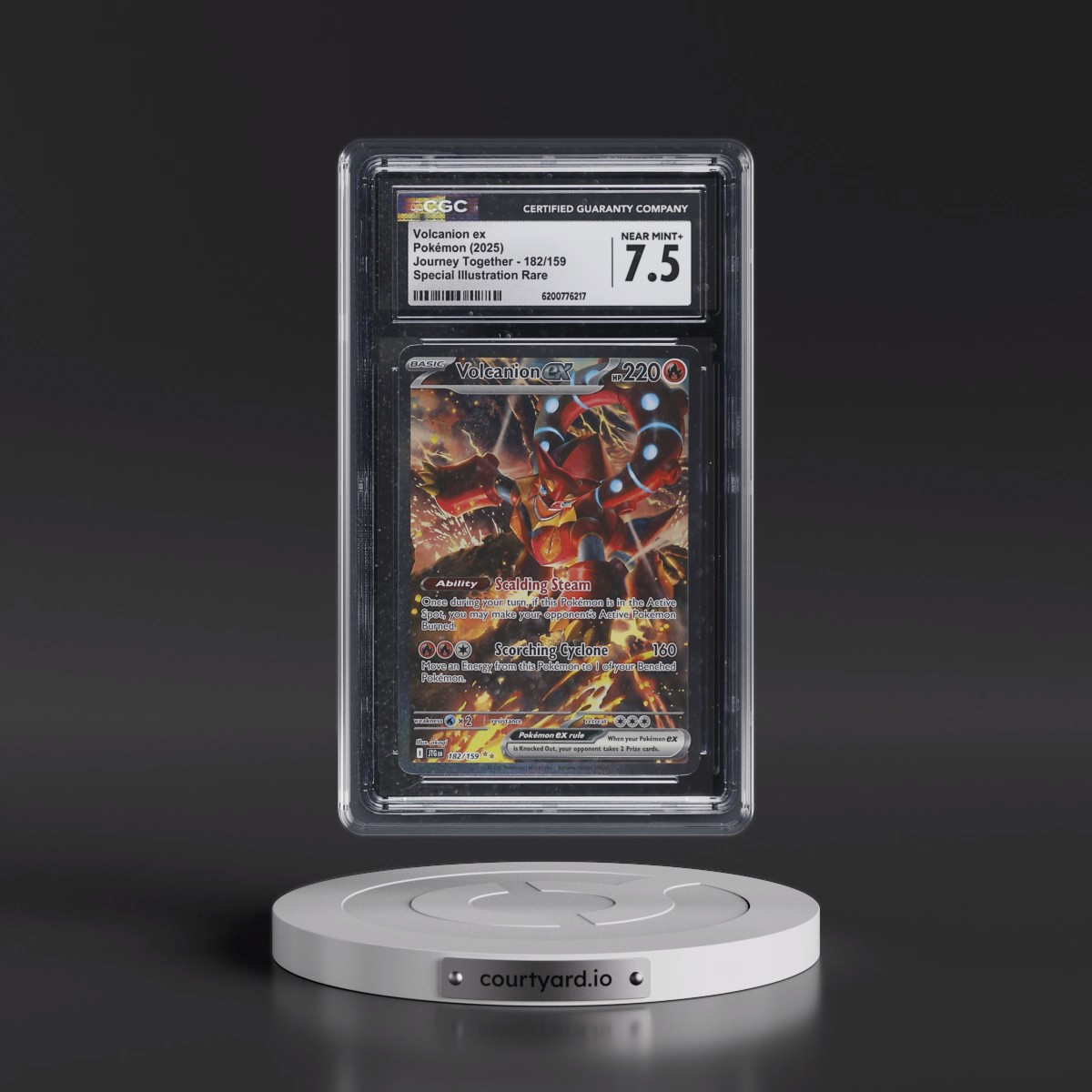 2024 Journey Together - JTG EN #182/159 Volcanion ex - Special Illustration Rare (Holo) (CGC 7.5 NM+)