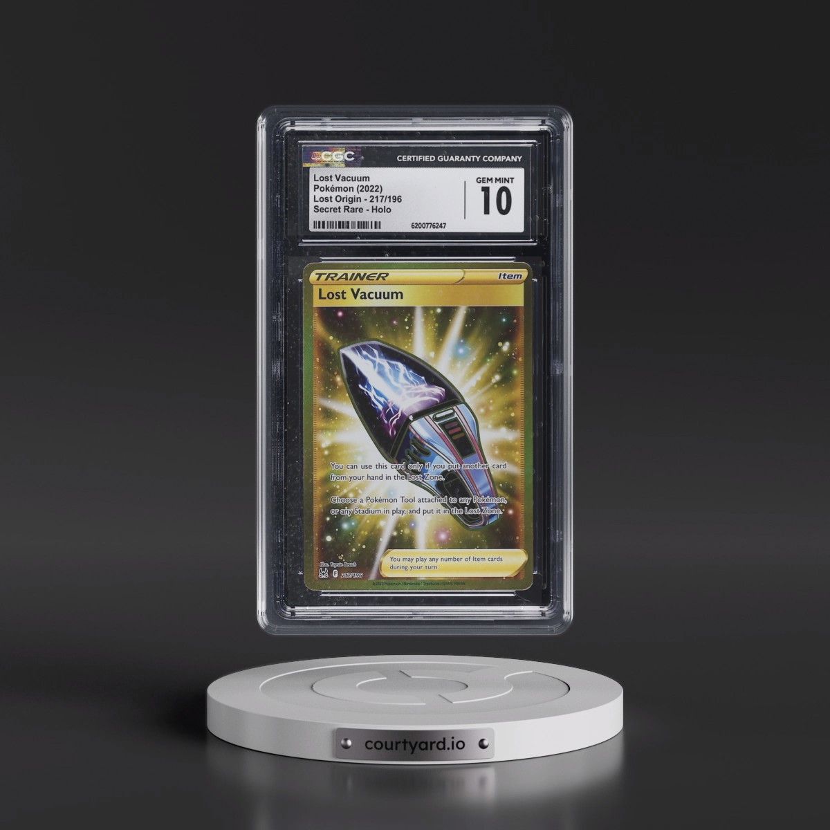 2022 Lost Origin #217/196 Lost Vacuum - Secret Rare Holo (CGC 10 GEM MINT)