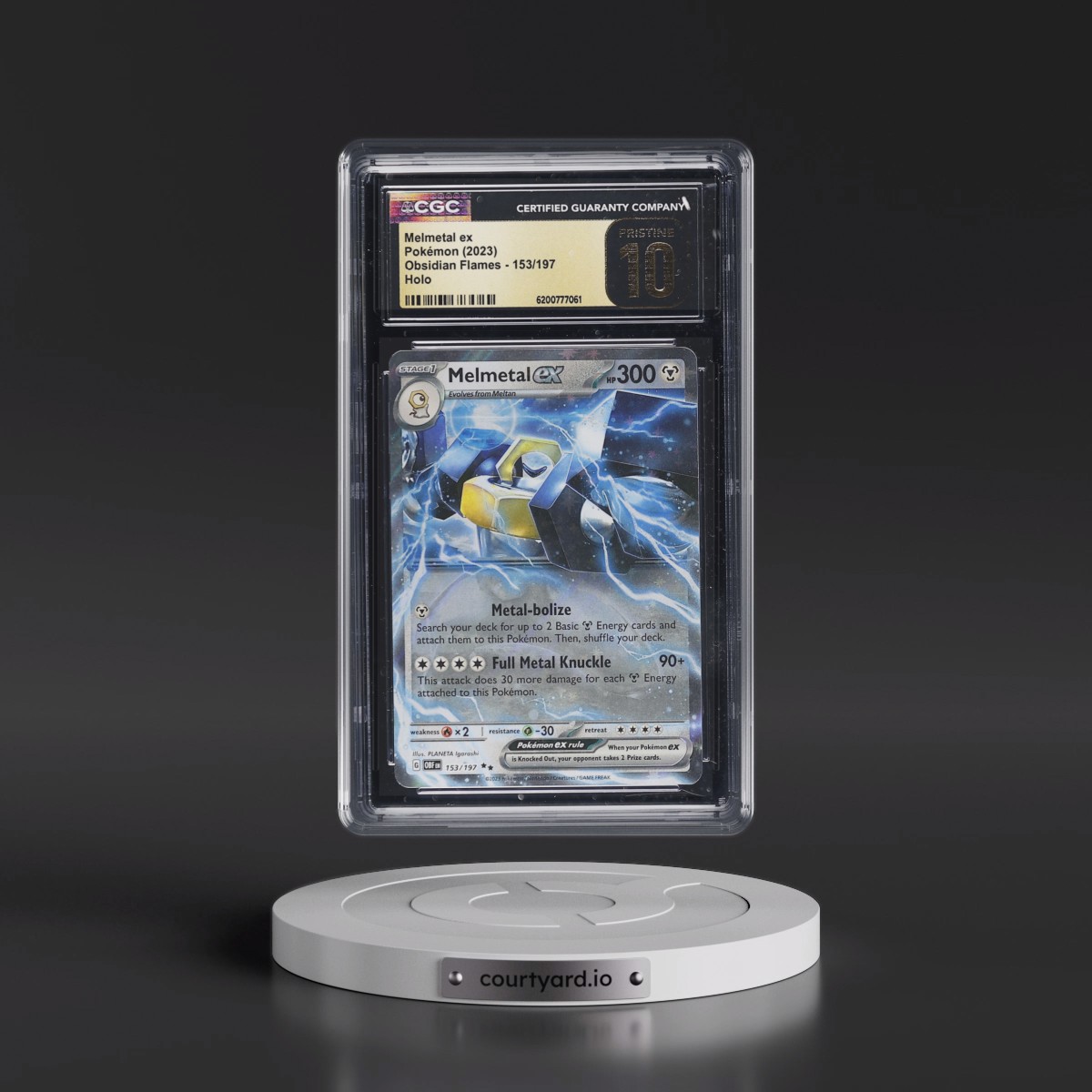 2023 Obsidian Flames - OBF EN Melmetal ex - Holo #153/197 CGC 10