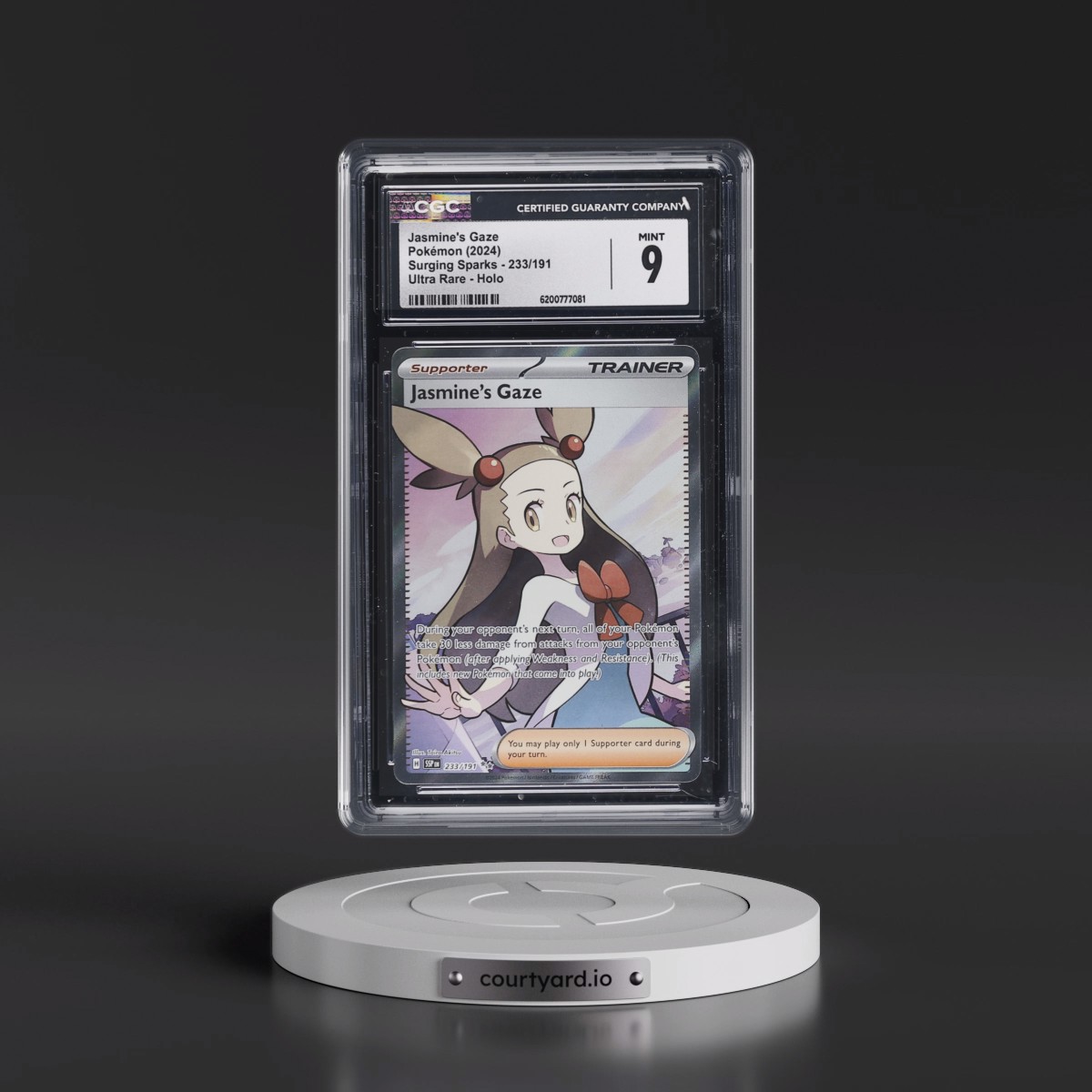 2024 Surging Sparks - SSP EN #233/191 Jasmine's Gaze - Ultra Rare Holo (CGC 9 MINT)