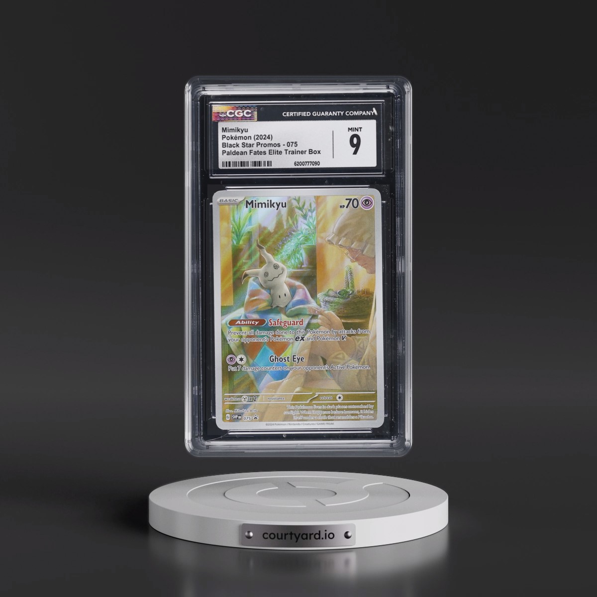 2023 Black Star Promos - Scarlet & Violet SVP EN #075 Mimikyu - Paldean Fates Elite Trainer Box (Holo) (CGC 9 MINT)