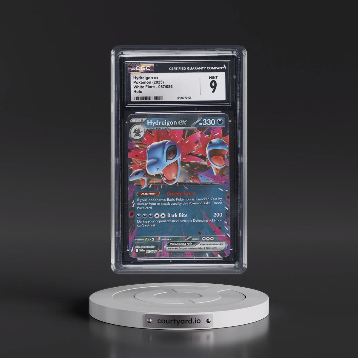2025 White Flare - WHT EN #067/086 Hydreigon ex - Holo (CGC 9 MINT)