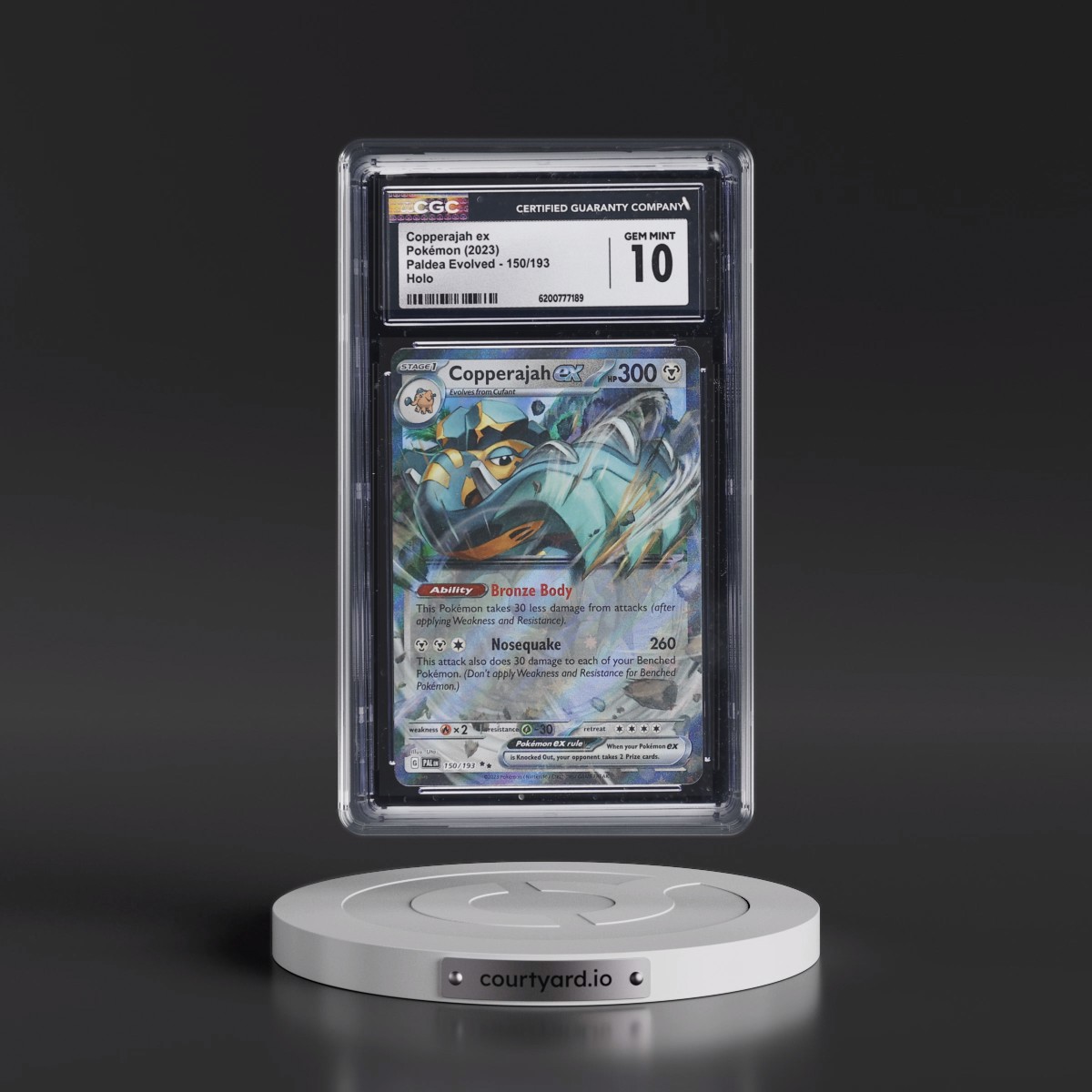 2023 Paldea Evolved - PAL EN #150/193 Copperajah ex - Holo (CGC 10 GEM MINT)