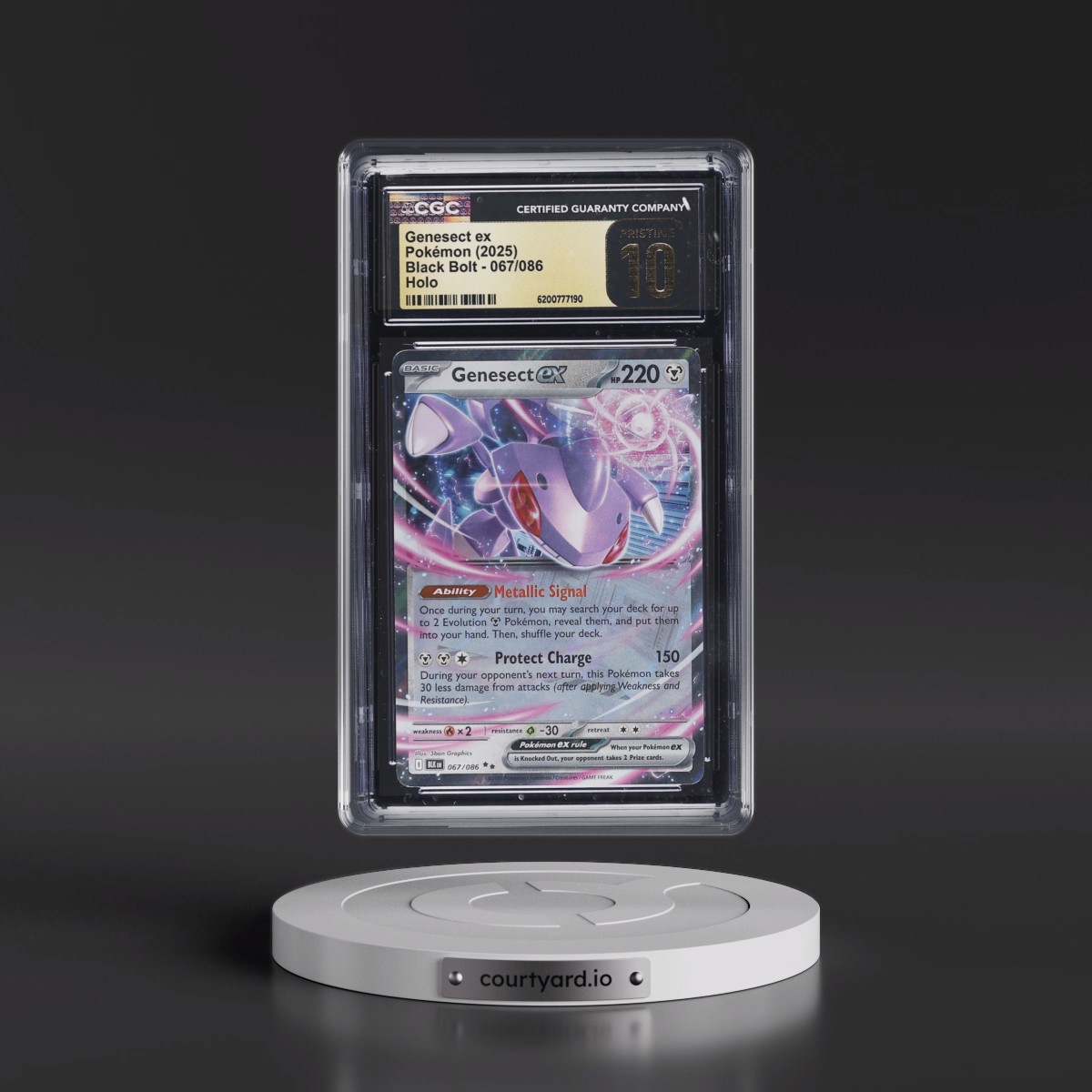 2025 Black Bolt - BLK EN Genesect ex - Holo #067/086 CGC 10