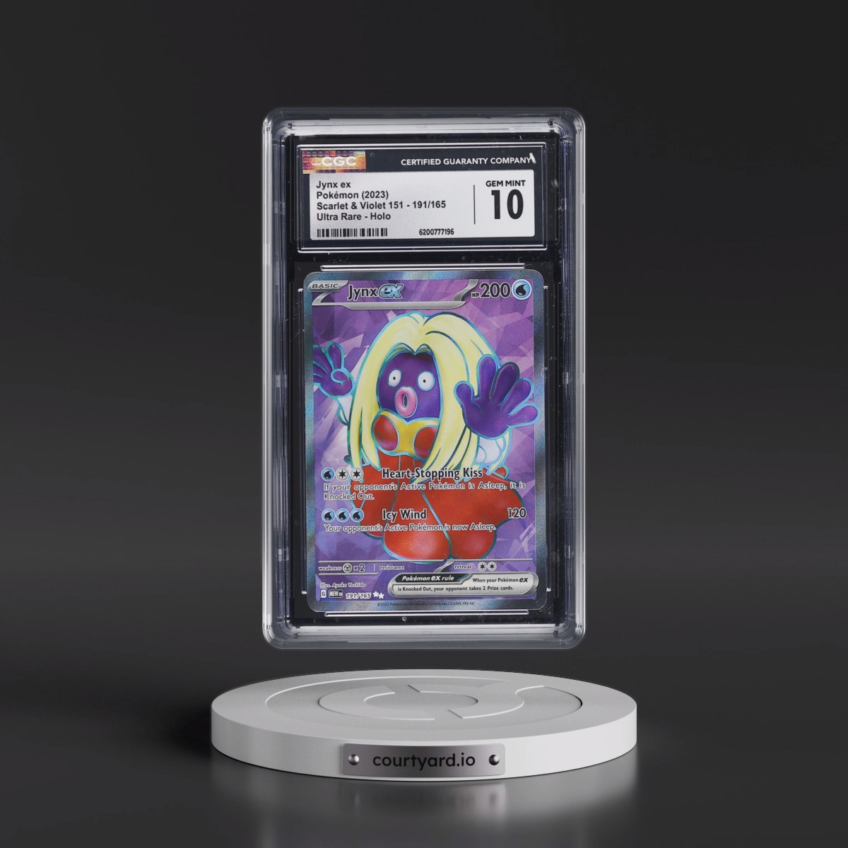 2023 Scarlet & Violet 151 - MEW EN #191/165 Jynx ex - Ultra Rare Holo (CGC 10 GEM MINT)