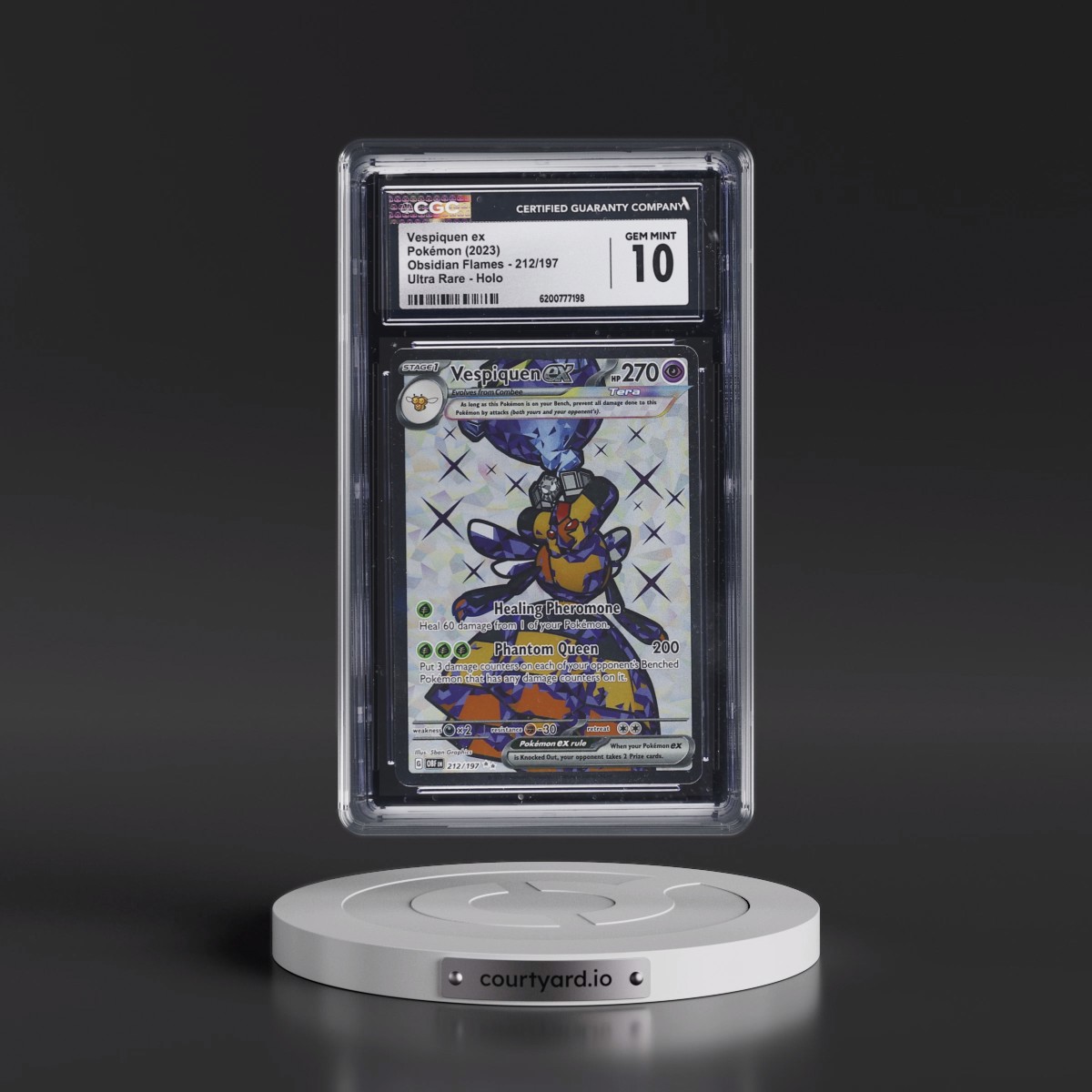 2023 Obsidian Flames - OBF EN #212/197 Vespiquen ex - Ultra Rare Holo (CGC 10 GEM MINT)