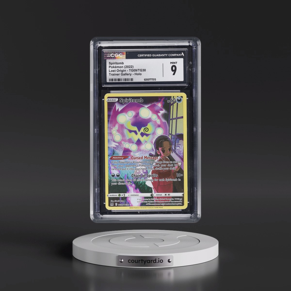 2022 Lost Origin #TG09/TG30 Spiritomb - Trainer Gallery Holo (CGC 9 MINT)