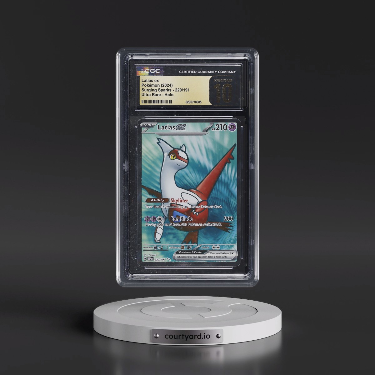 2024 Surging Sparks - SSP EN #220/191 Latias ex - Ultra Rare Holo (CGC 10 PRISTINE)
