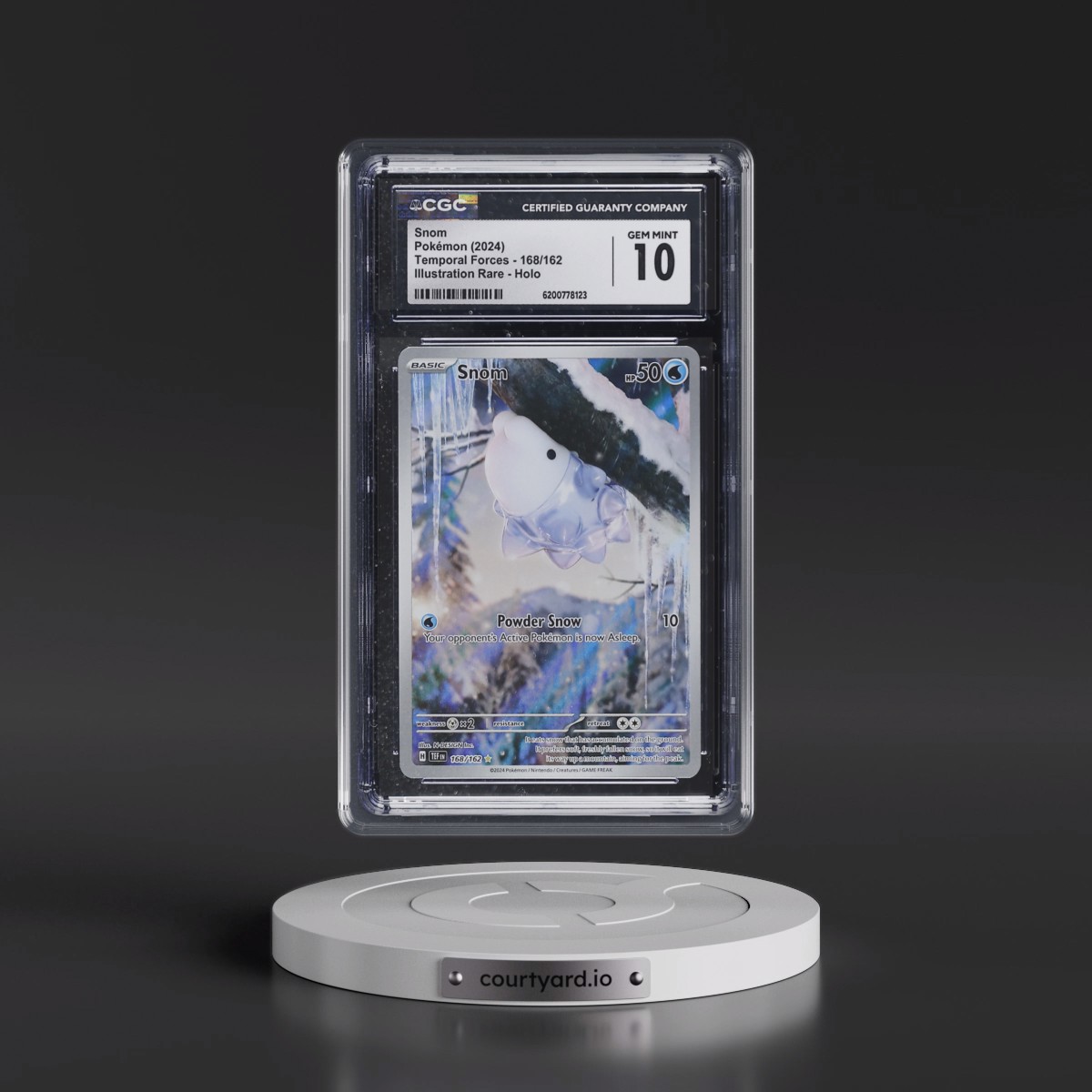 2023 Temporal Forces - TEF EN #168/162 Snom - Illustration Rare Holo (CGC 10 GEM MINT)