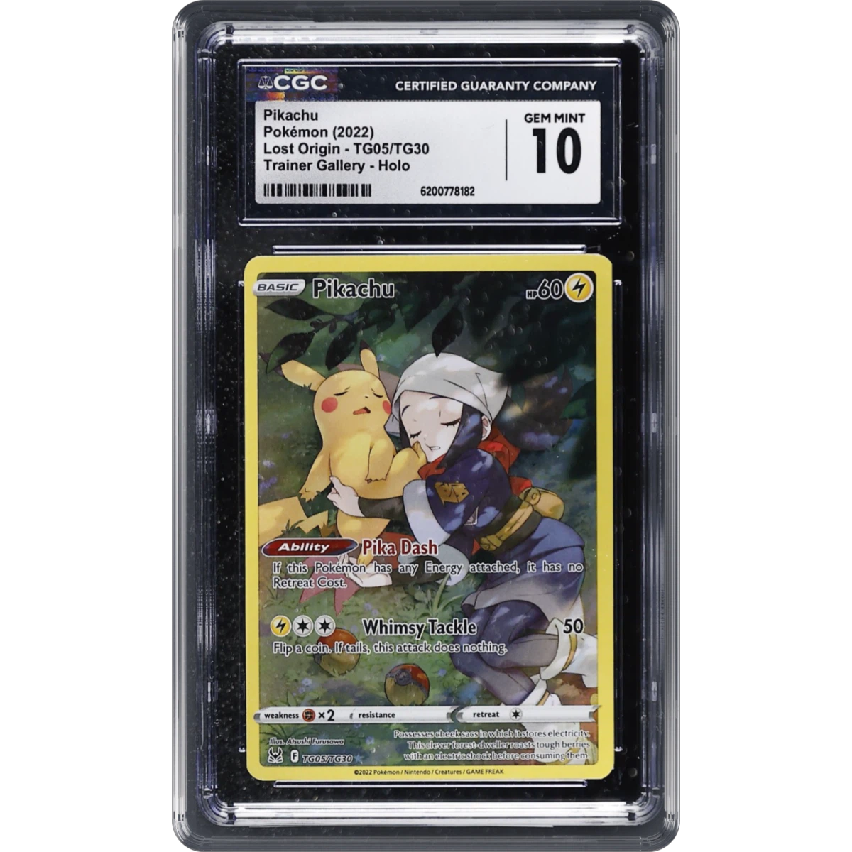 2022 Lost Origin #TG05/TG30 Pikachu - Trainer Gallery Holo (CGC 10 GEM MINT)
