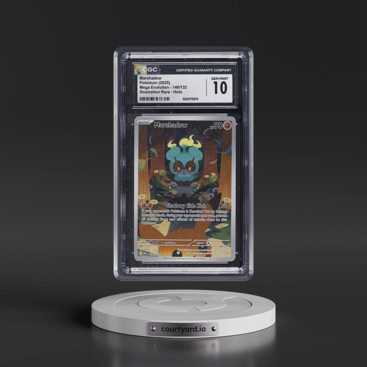 2025 Mega Evolution - MEG EN #146/132 Marshadow - Illustration Rare Holo (CGC 10 GEM MINT)