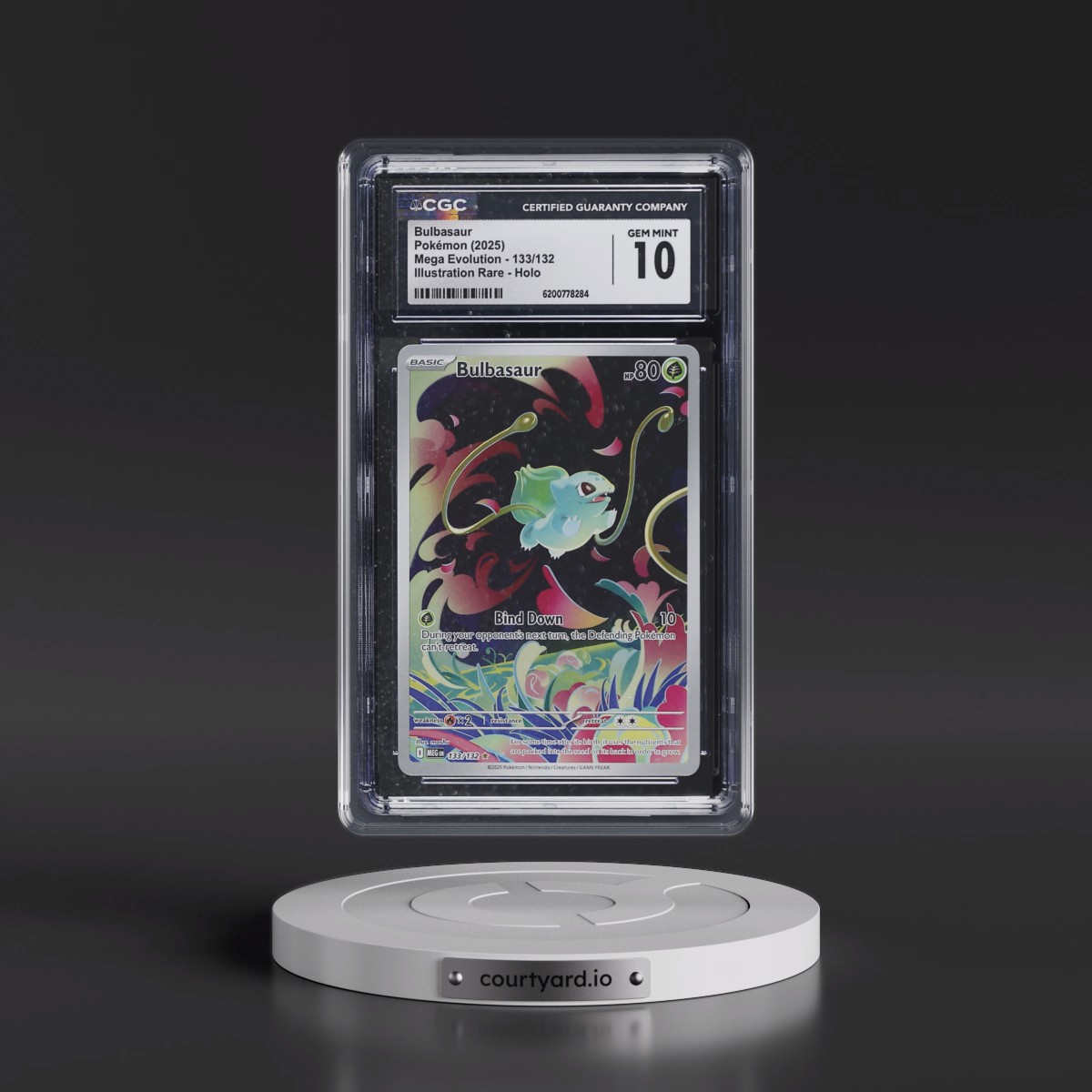 2025 Mega Evolution - MEG EN #133/132 Bulbasaur - Illustration Rare Holo (CGC 10 GEM MINT)