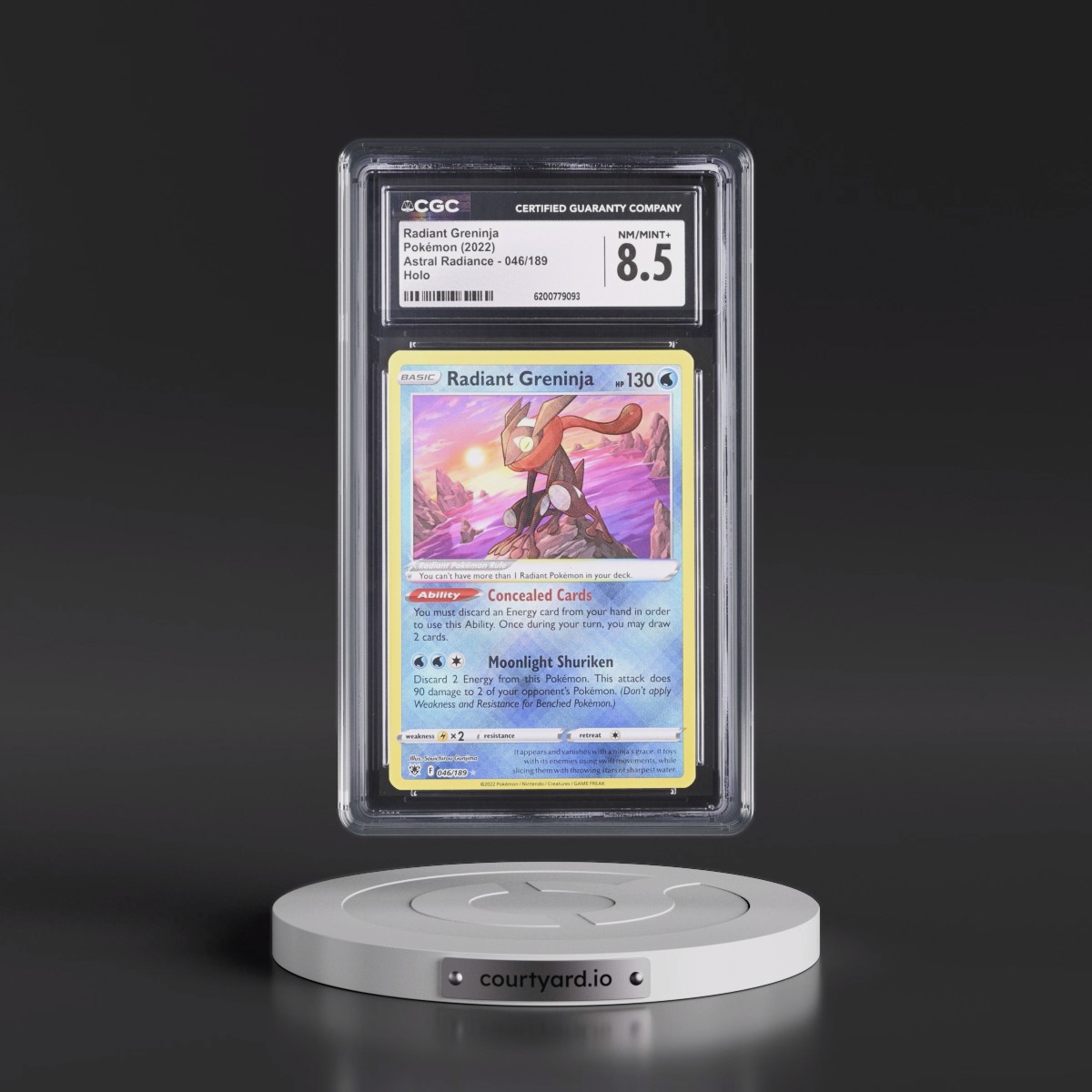 Astral Radiance #046/189 Radiant Greninja - Holo (CGC 8.5 NM-MT+)