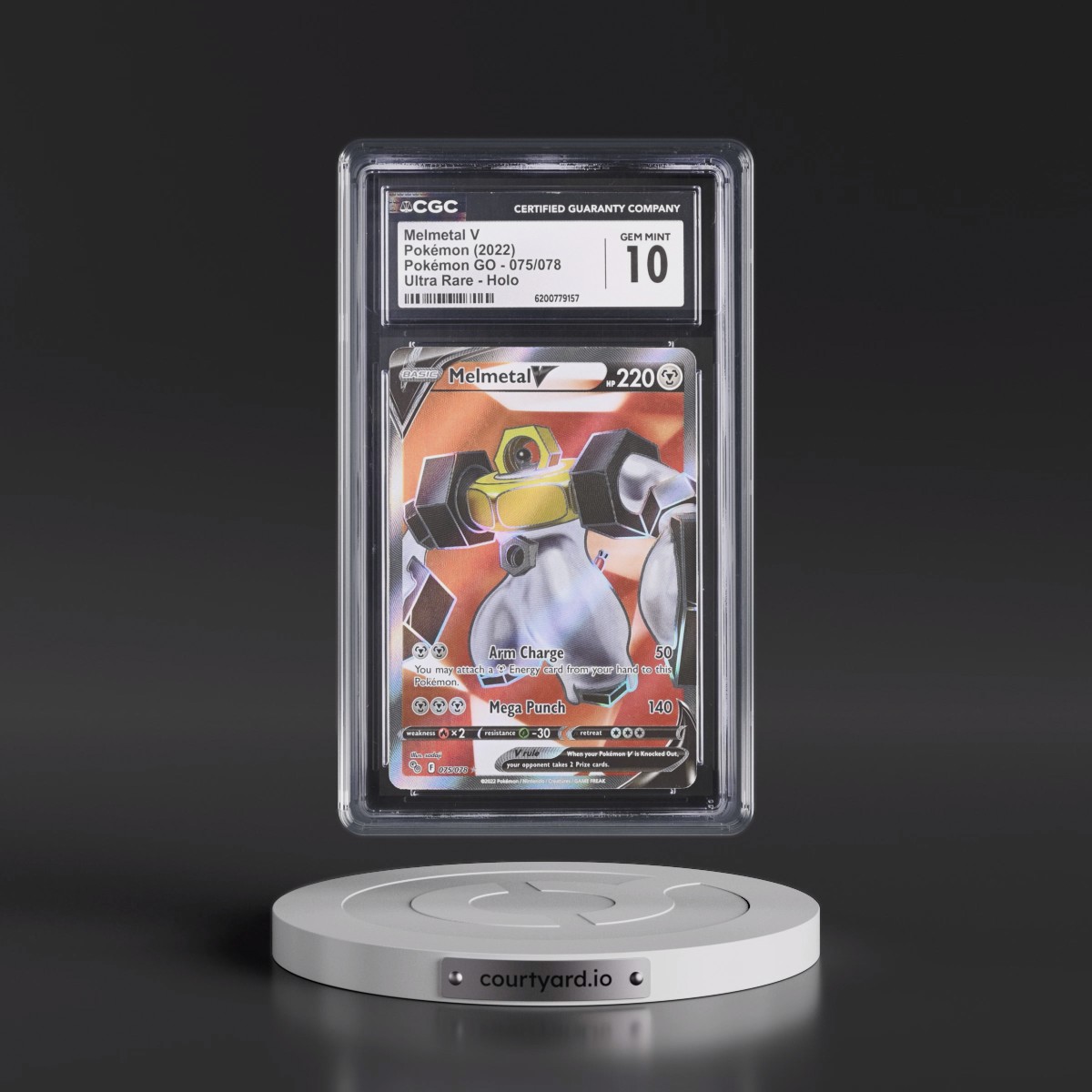 2022 Pokémon GO Melmetal V - Ultra Rare Holo #075/078 CGC 10