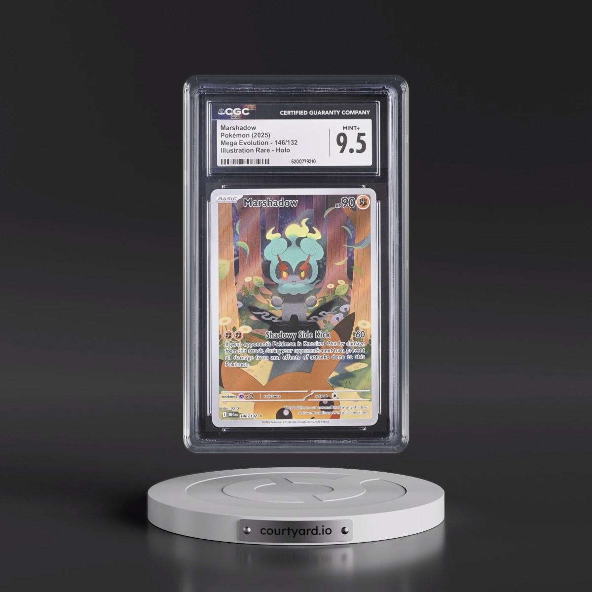 2025 Mega Evolution - MEG EN #146/132 Marshadow - Illustration Rare Holo (CGC 9.5 MINT+)