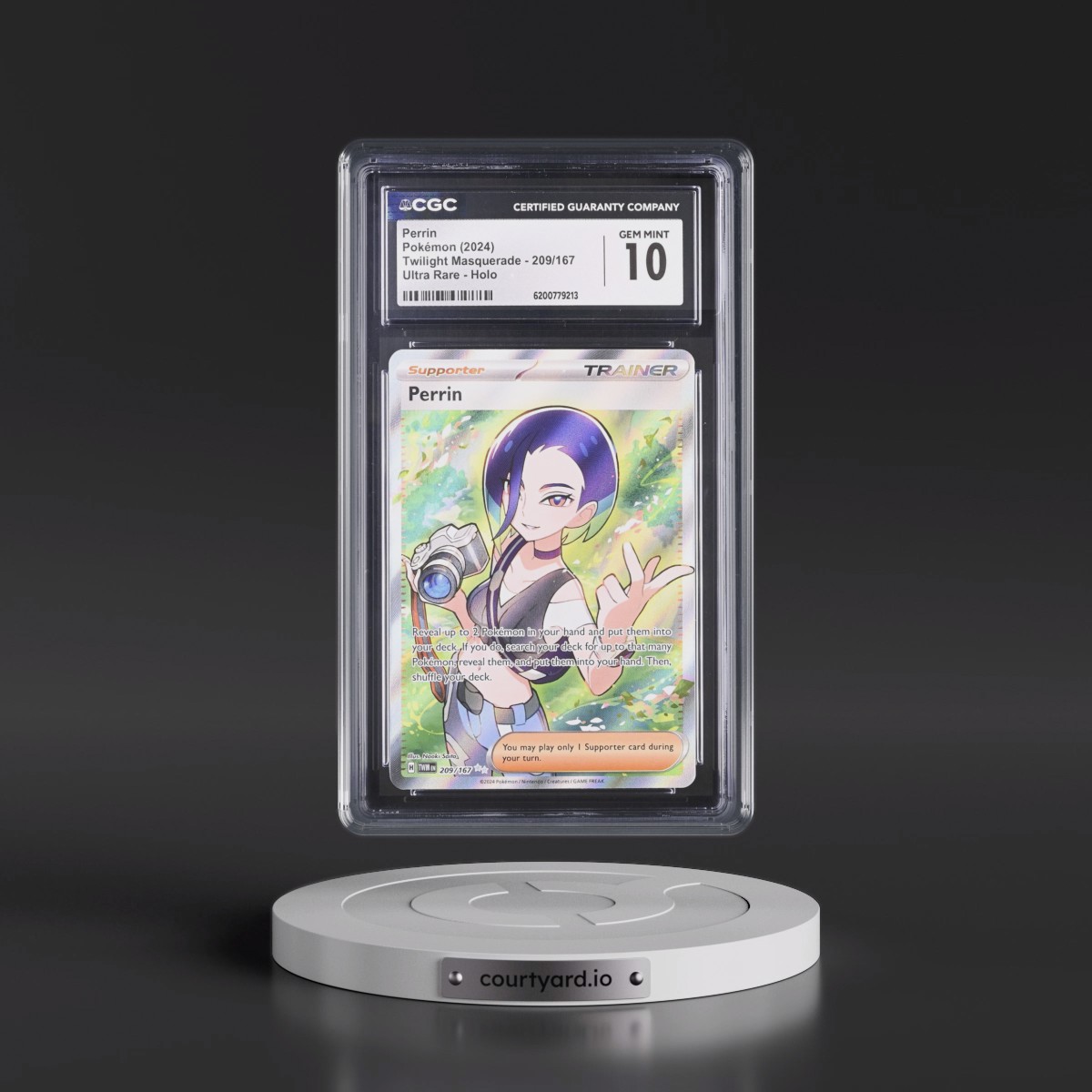 2024 Twilight Masquerade - TWM EN #209/167 Perrin - Ultra Rare Holo (CGC 10 GEM MINT)