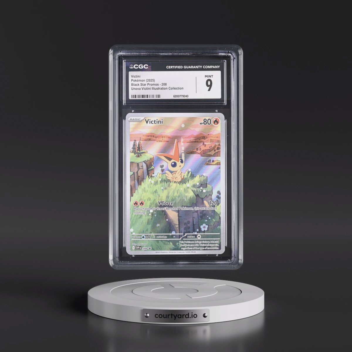 2023 Black Star Promos - Scarlet & Violet SVP EN #208 Victini - Unova Victini Illustration Collection (Holo) (CGC 9 MINT)