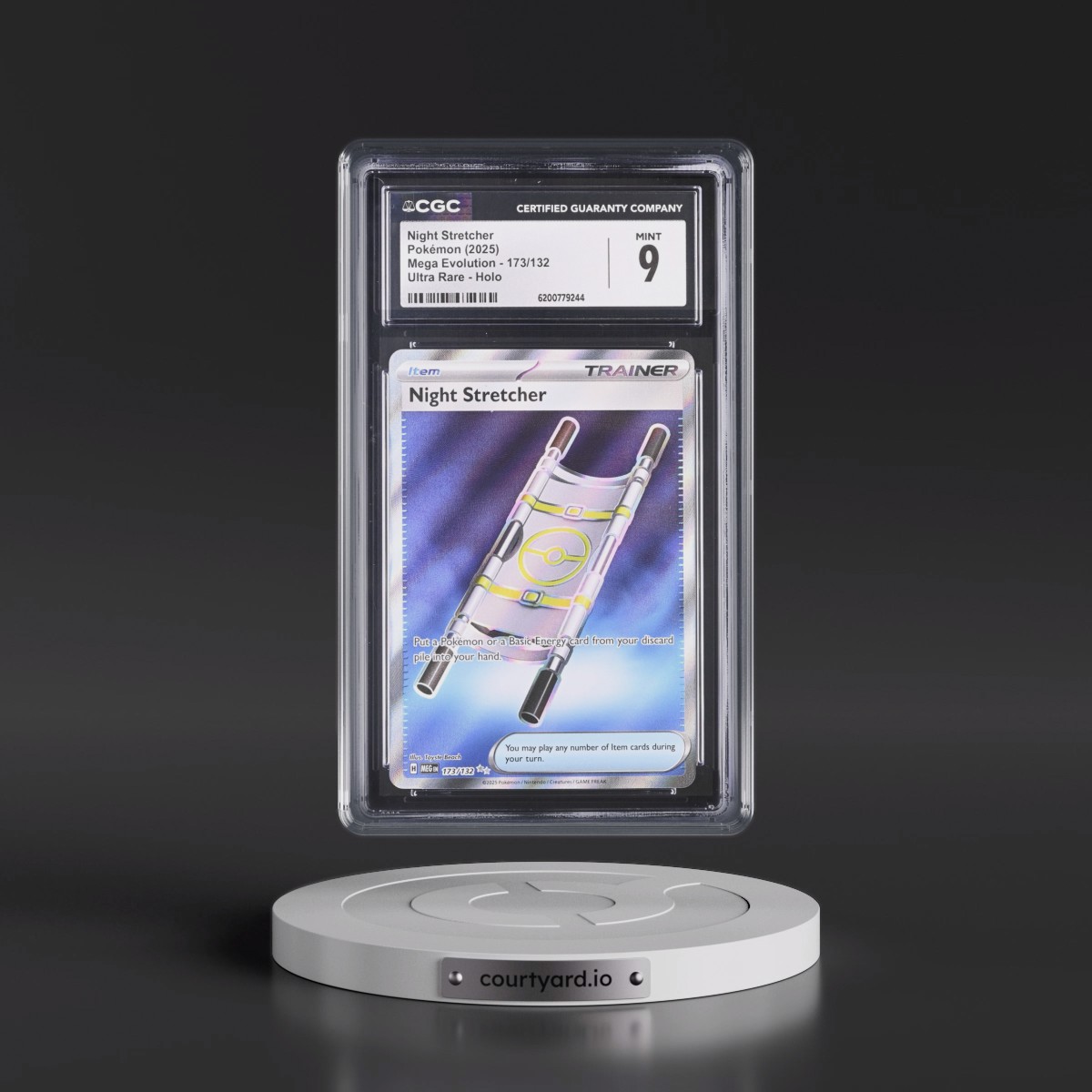 2025 Mega Evolution - MEG EN Night Stretcher - Ultra Rare Holo #173/132 CGC 9
