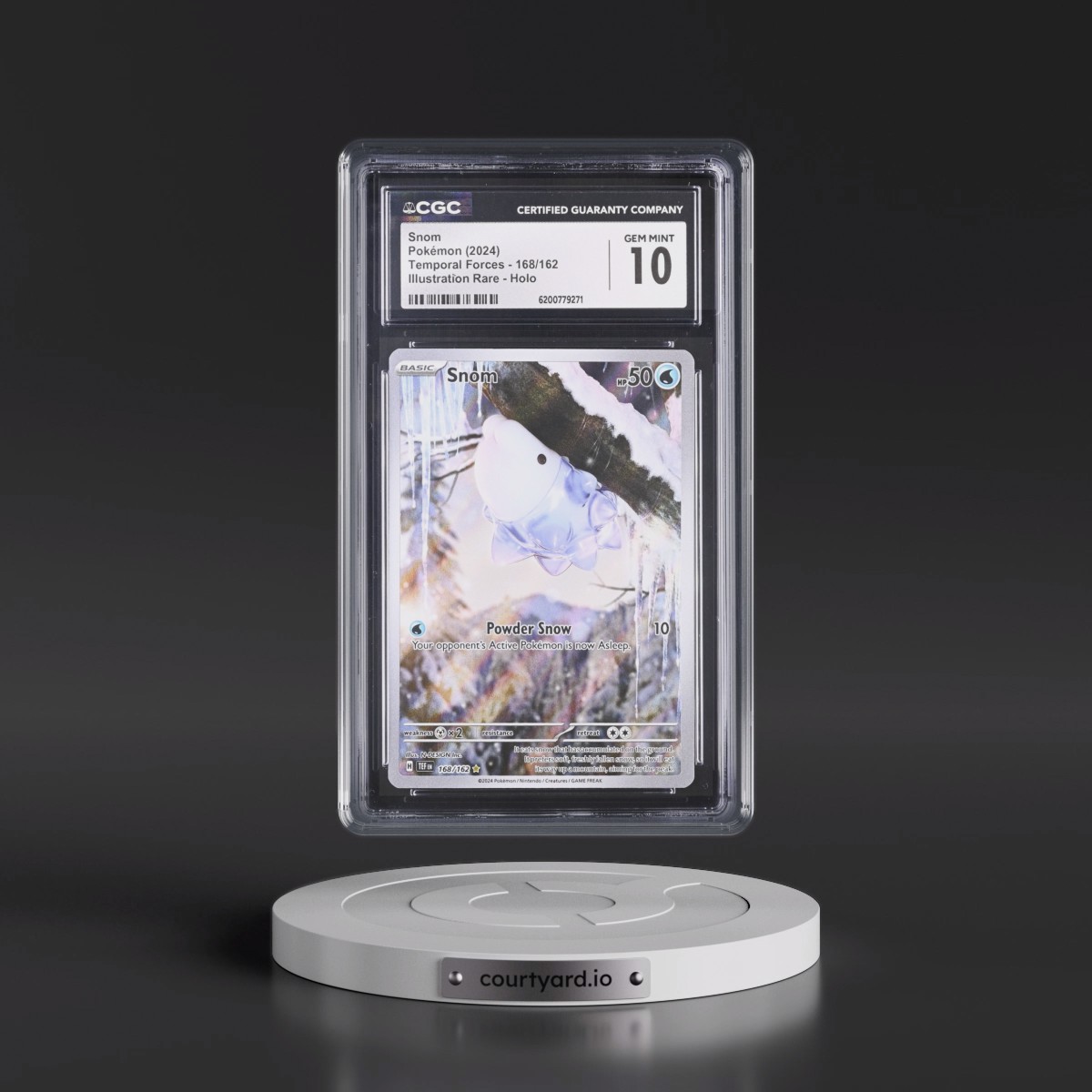 2023 Temporal Forces - TEF EN #168/162 Snom - Illustration Rare Holo (CGC 10 GEM MINT)