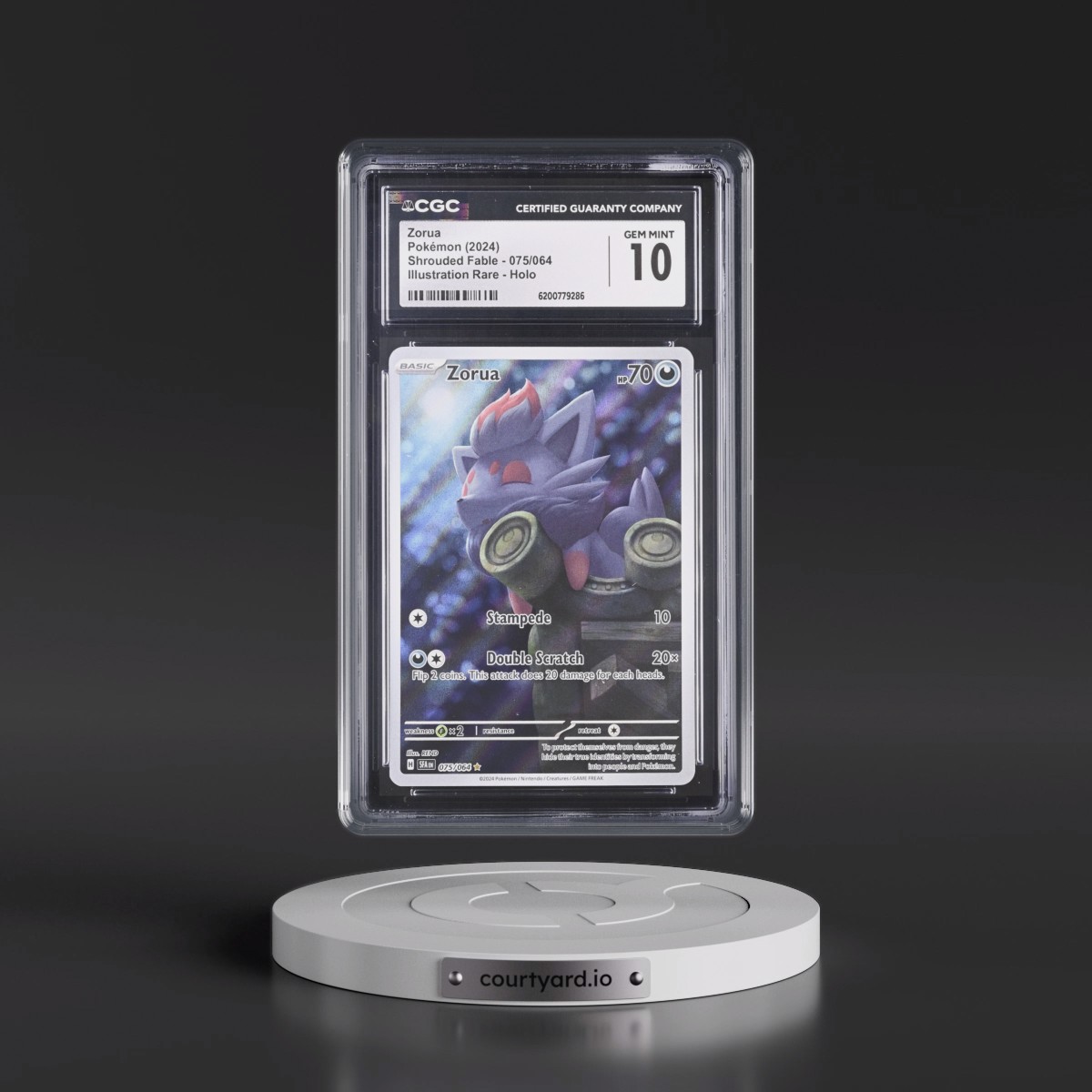 2023 Shrouded Fable - SFA EN Zorua - Illustration Rare Holo #075/064 CGC 10